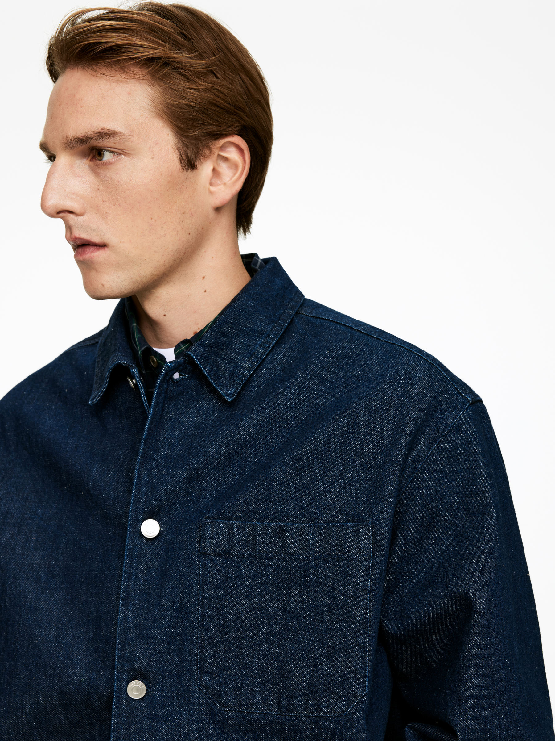 Denim Overshirt - Dark Blue - Relaxed fit - Men - StillMedia/Lookbook - 4