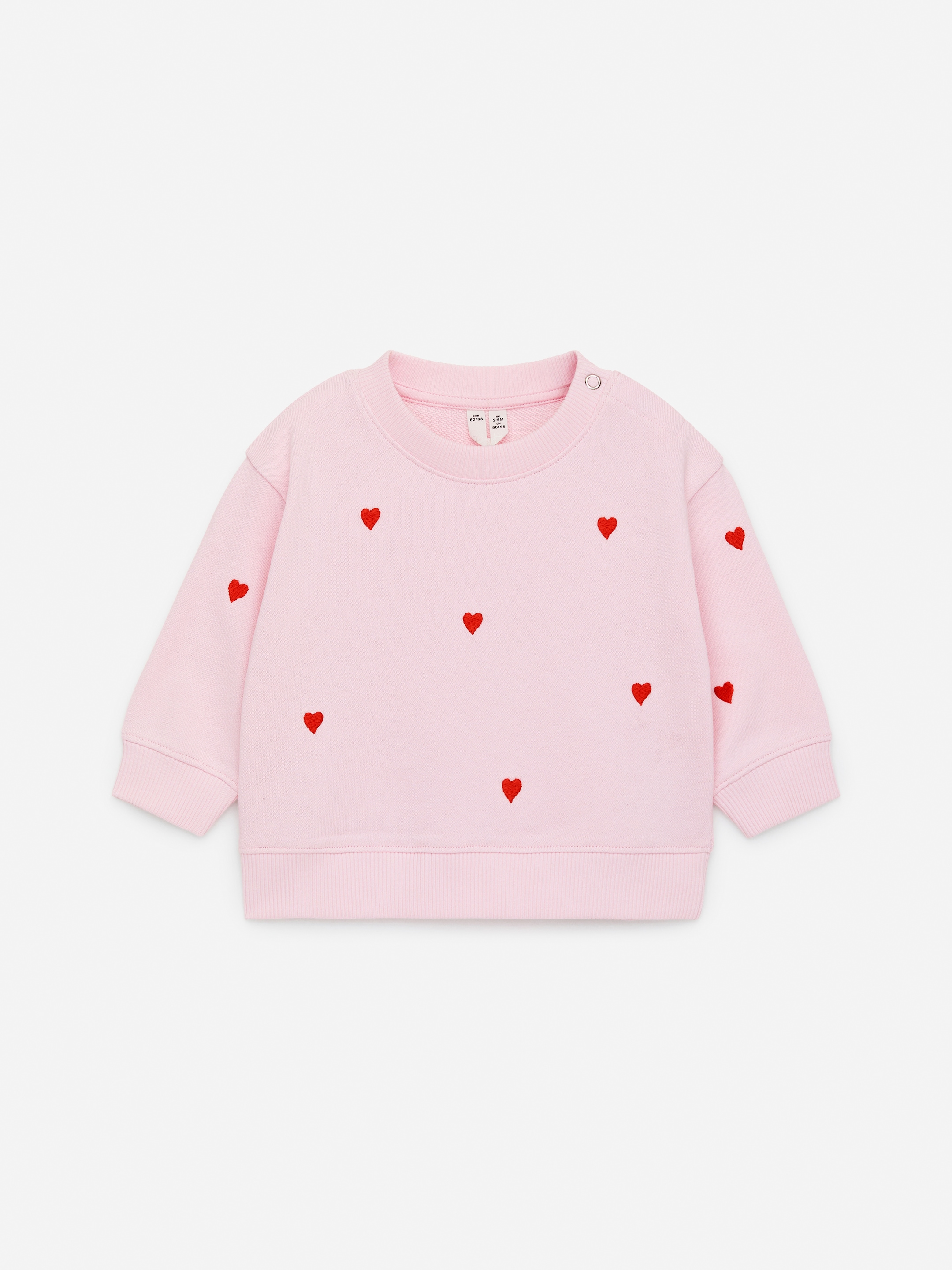 Zobrazit větší obrázek: Vyšívaná bavlněná mikina - Pink - DĚTI | H&M CZ 1