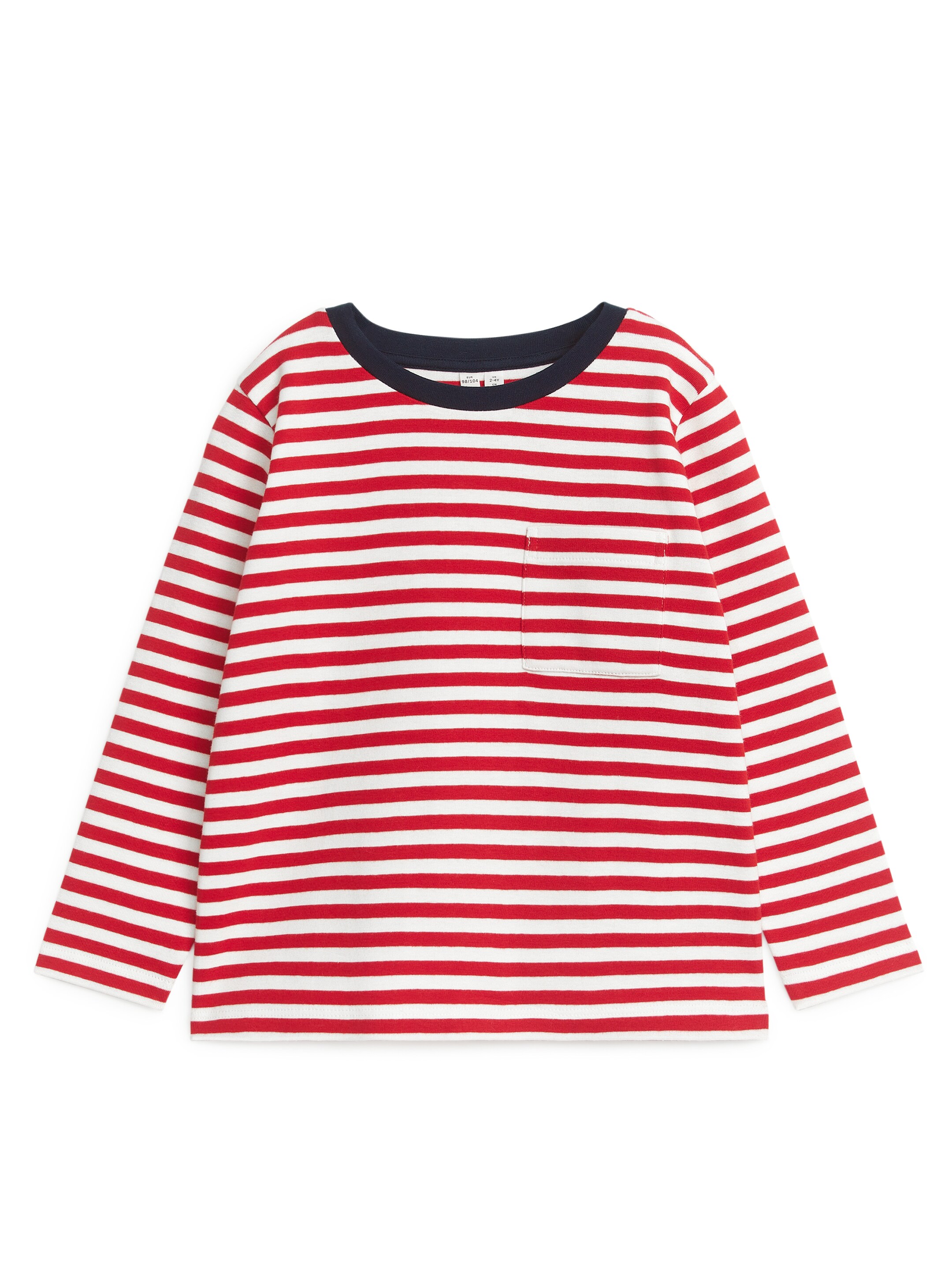 Long-Sleeved T-Shirt - Red/Off White - Regular fit - Children - StillMedia/DescriptiveStillLife - 1