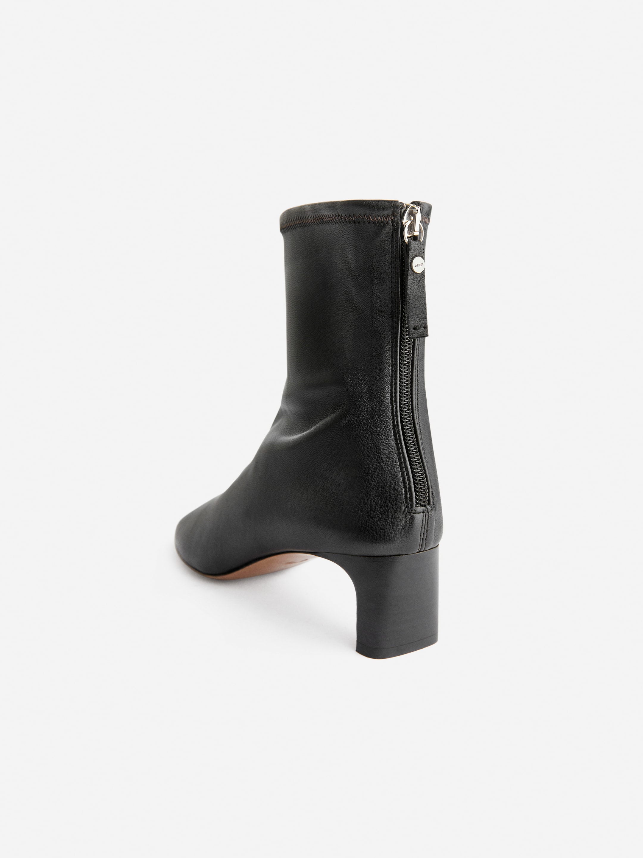 Sock Boots aus Stretchleder - Schwarz - women - StillMedia/DescriptiveDetail - 5