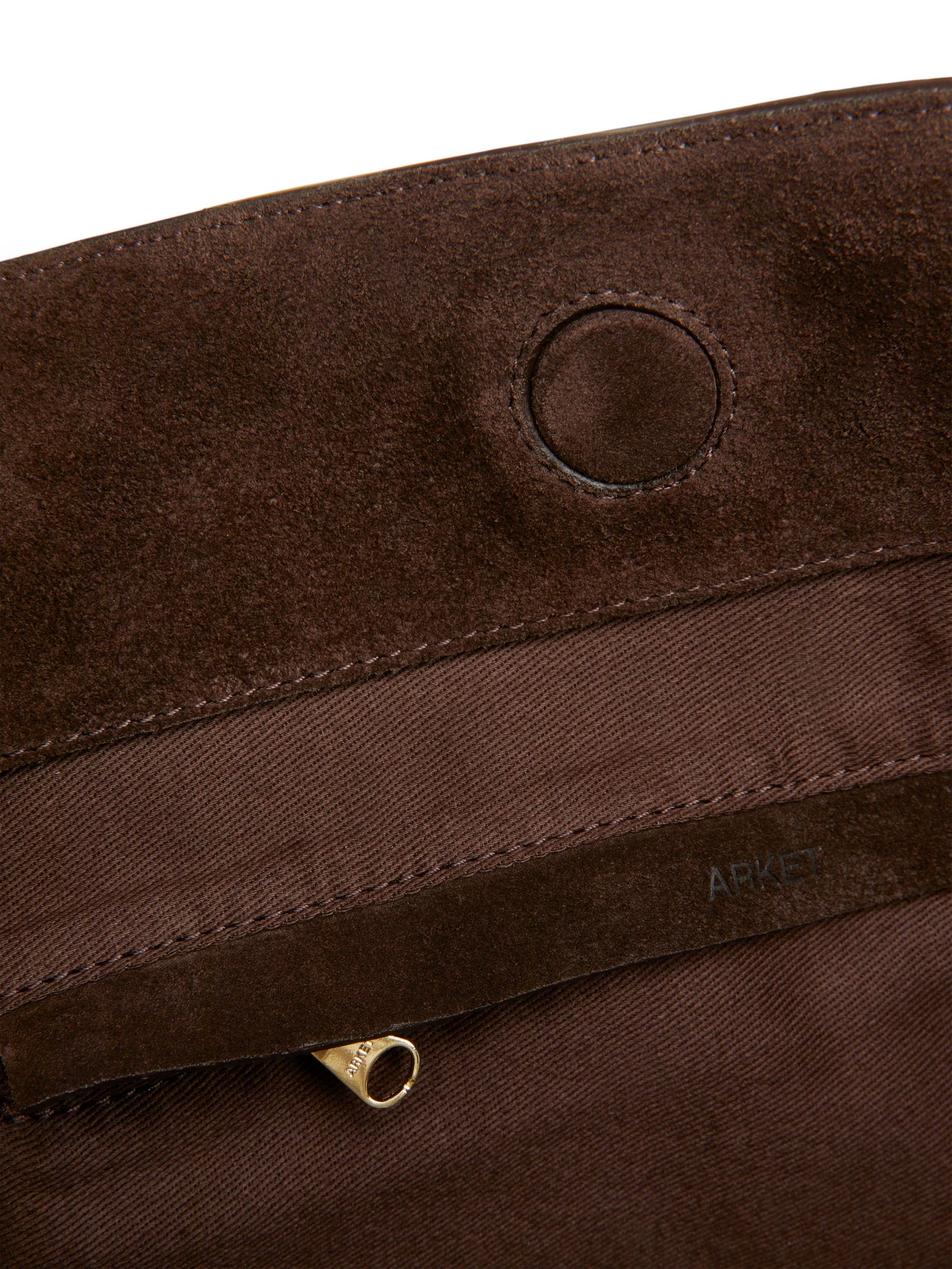 Suede Tote Bag - Dark Brown - Women - StillMedia/DescriptiveDetail - 4