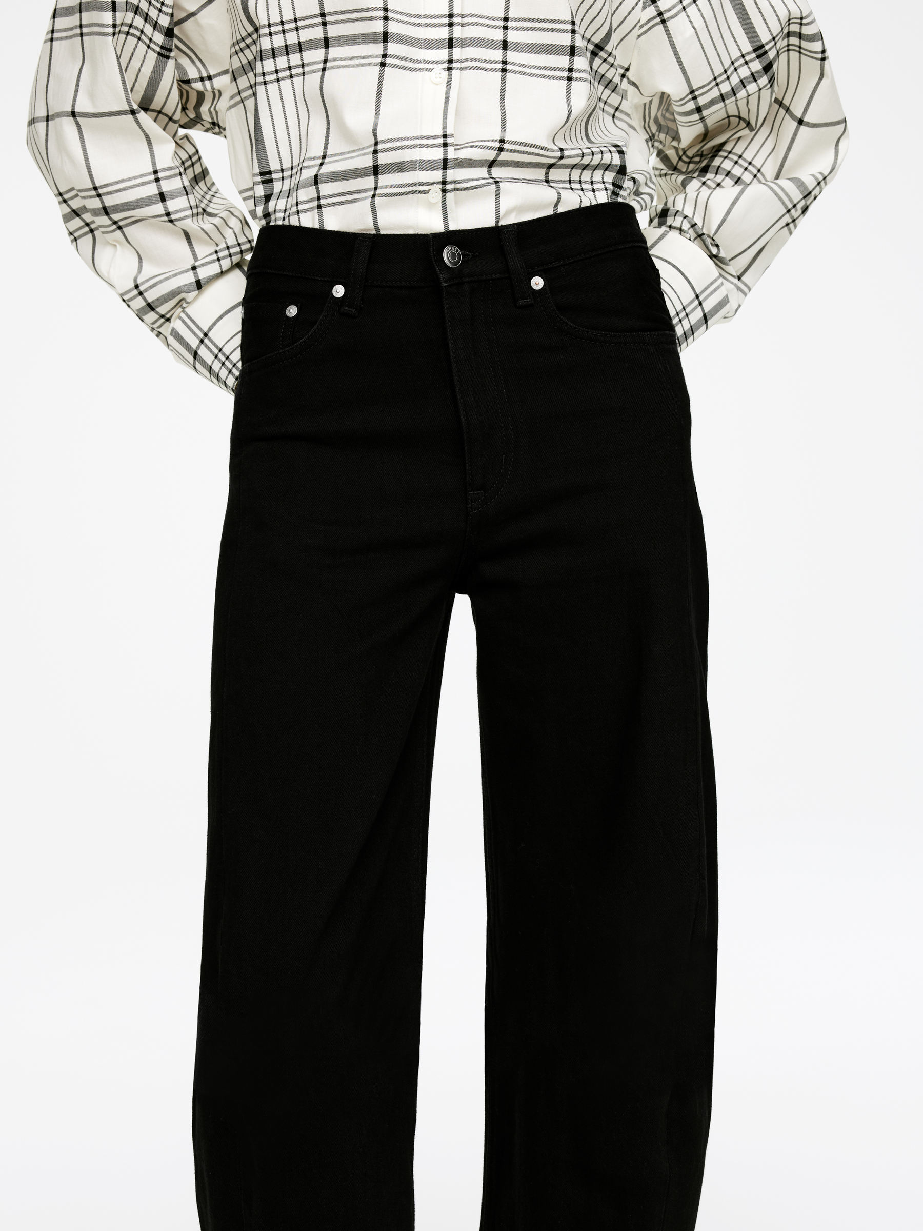 Vaqueros de pernera barril BLOOM - Negro - Corte relajado - Women - StillMedia/Lookbook - 4