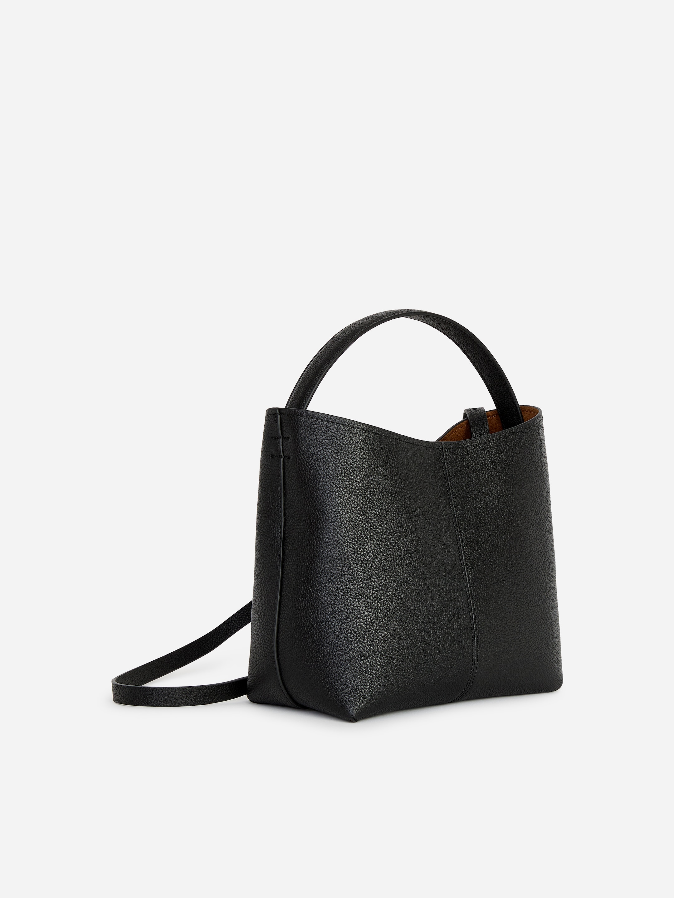 Small Leather Bucket Bag - Black - women - StillMedia/DescriptiveStillLife - 4