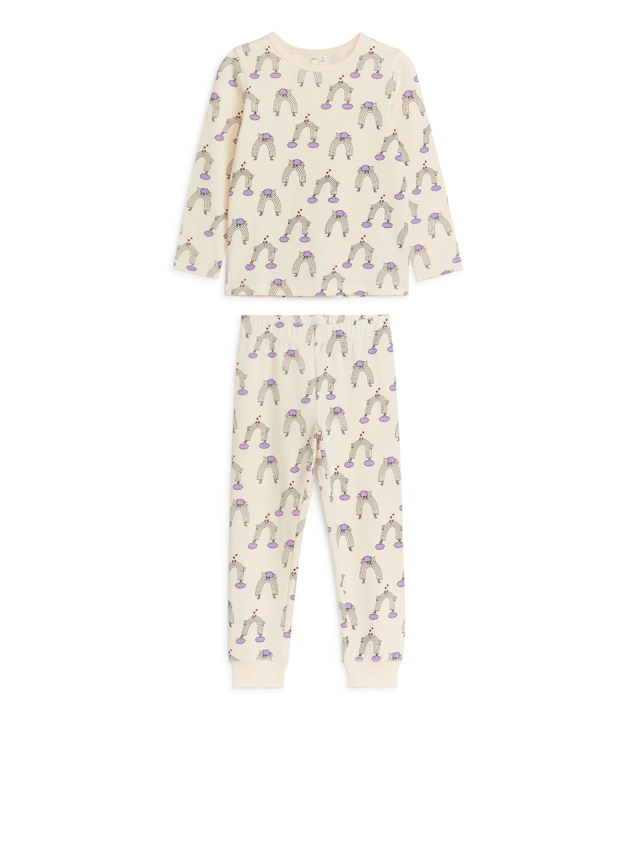 Jersey Pyjama Set - Off White - Regular fit - Children - StillMedia/DescriptiveStillLife - 3