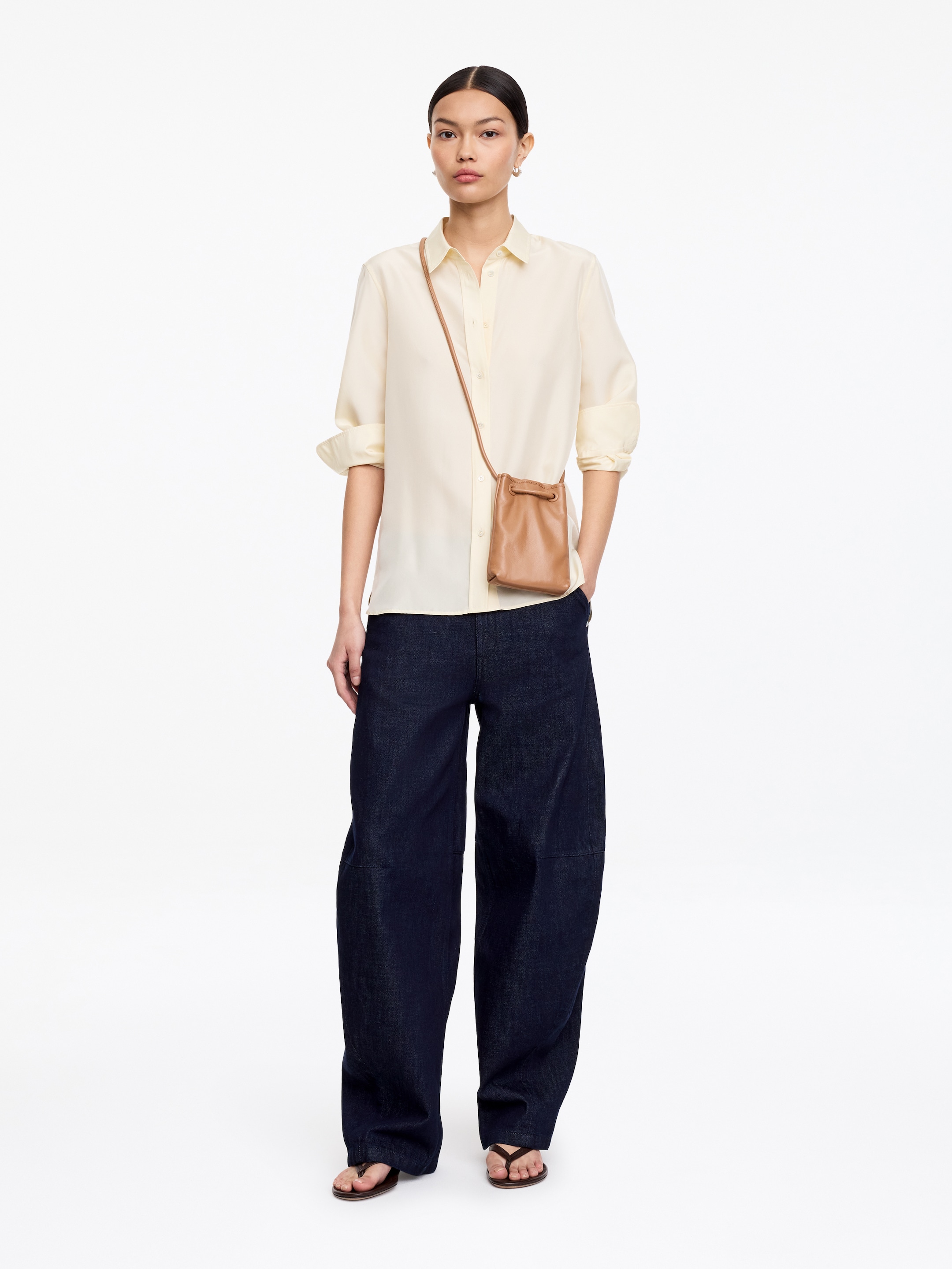 Borsa a tracolla in pelle - Beige - Women - StillMedia/Lookbook - 2