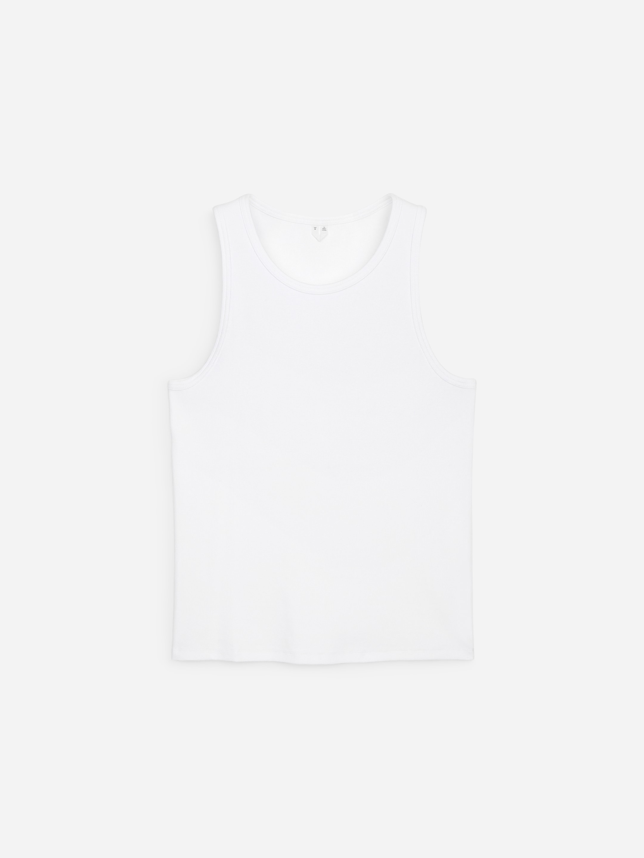 Ribbed Tank Top - White - Slim fit - Men - StillMedia/DescriptiveStillLife - 1