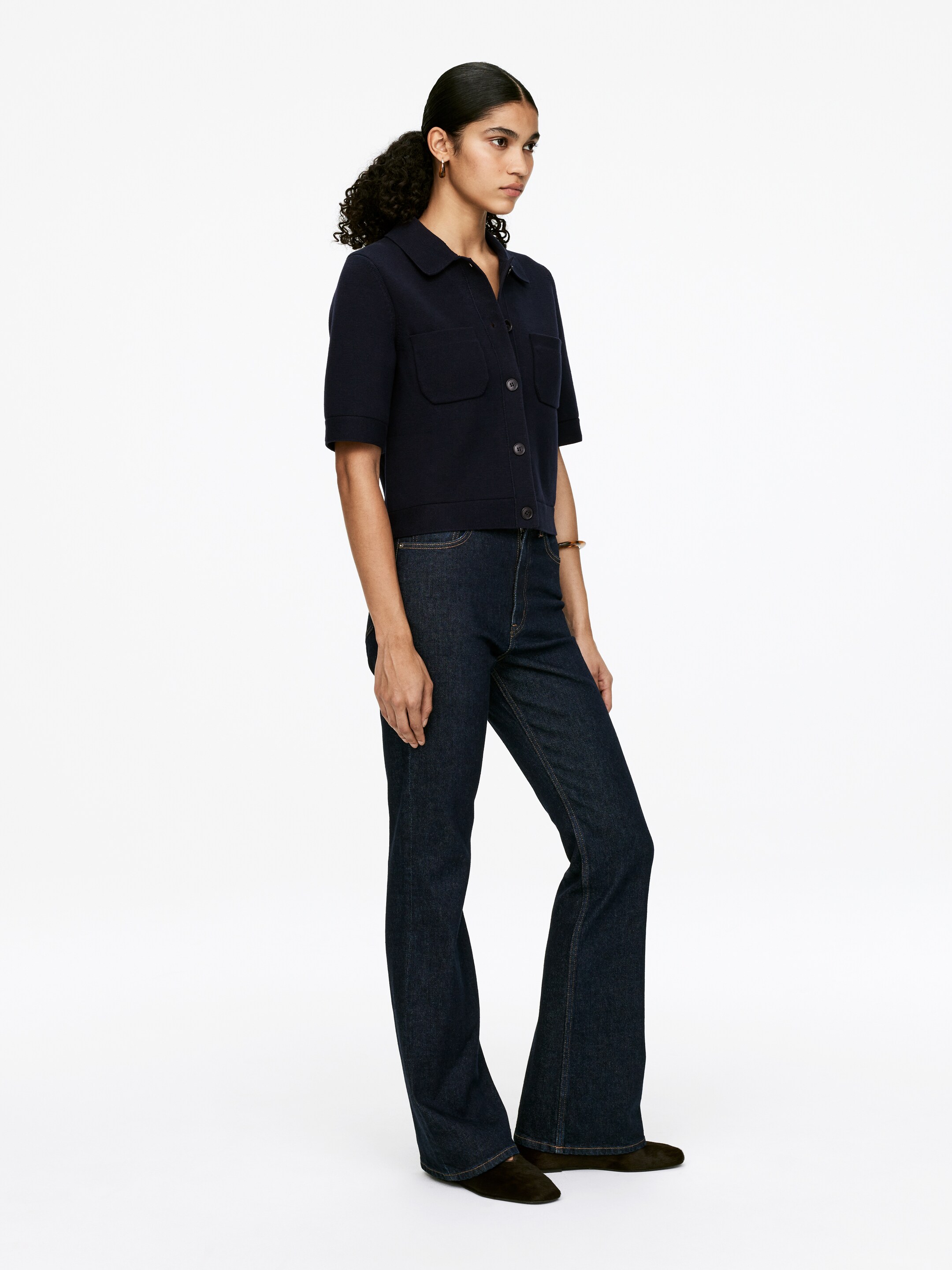 Grotere afbeelding bekijken: Vest met korte mouwen - Donkerblauw - DAMES | H&M NL 3