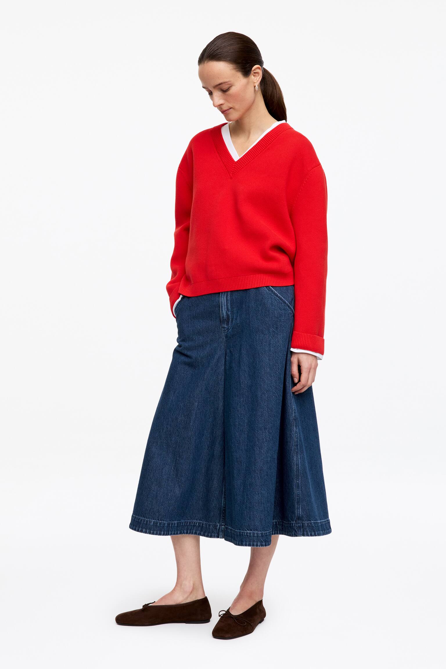 Denim culottebroek - Blauw - 5