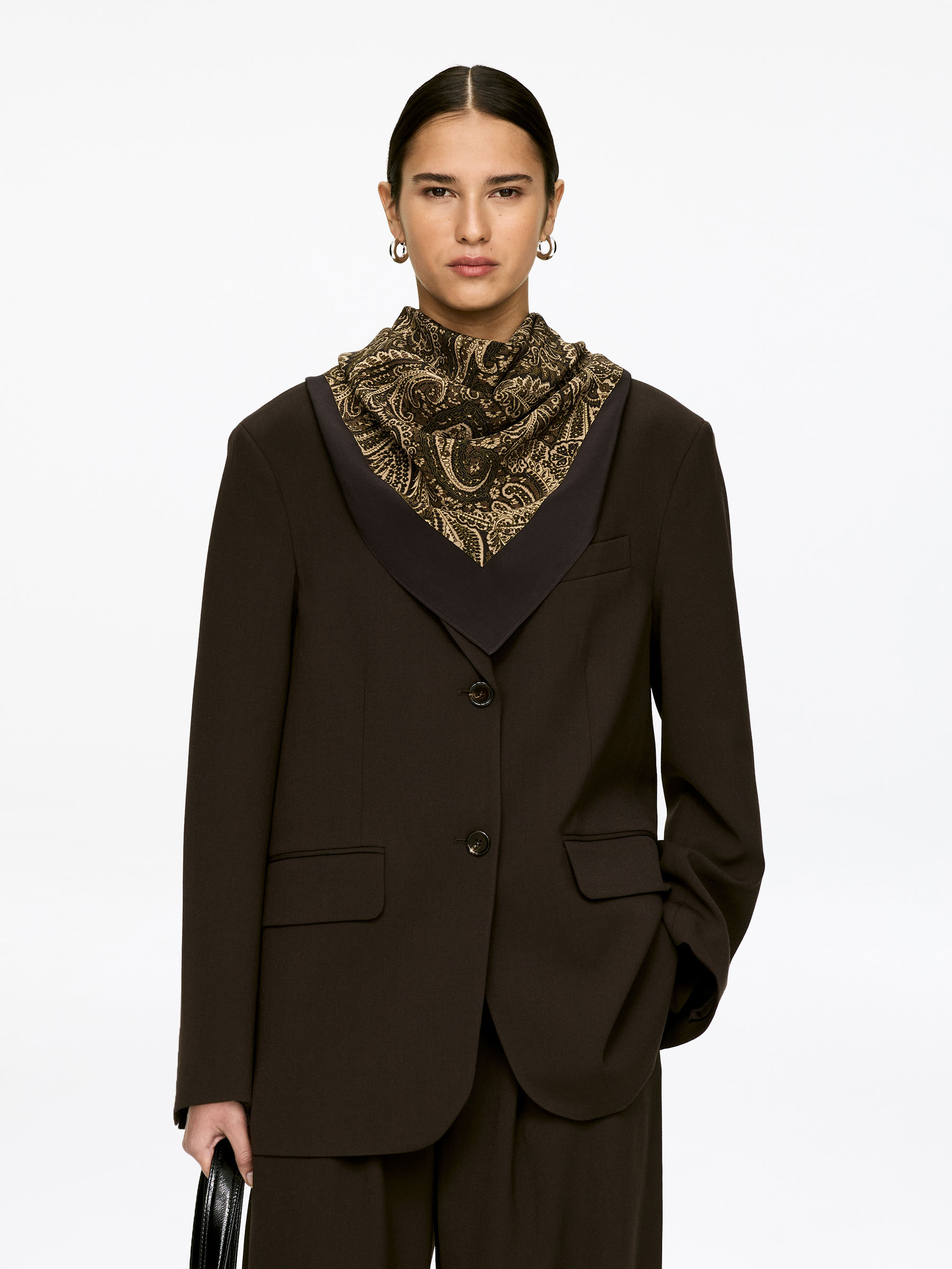 Printed Silk Scarf - Brown - Women - StillMedia/Lookbook - 4