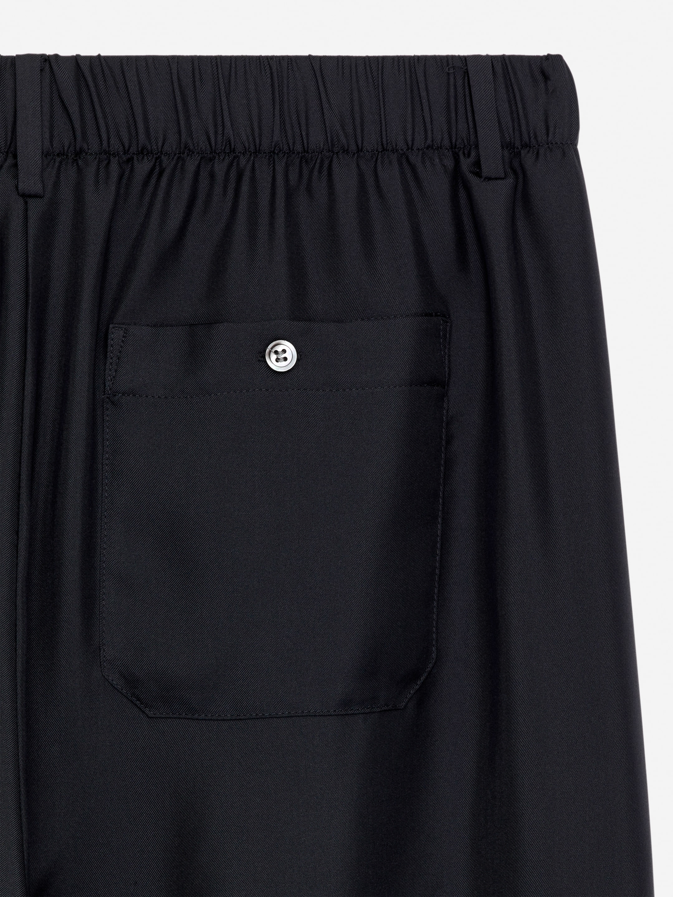 Silk Twill Trousers - Black - Regular fit - Women - StillMedia/DescriptiveDetail - 2