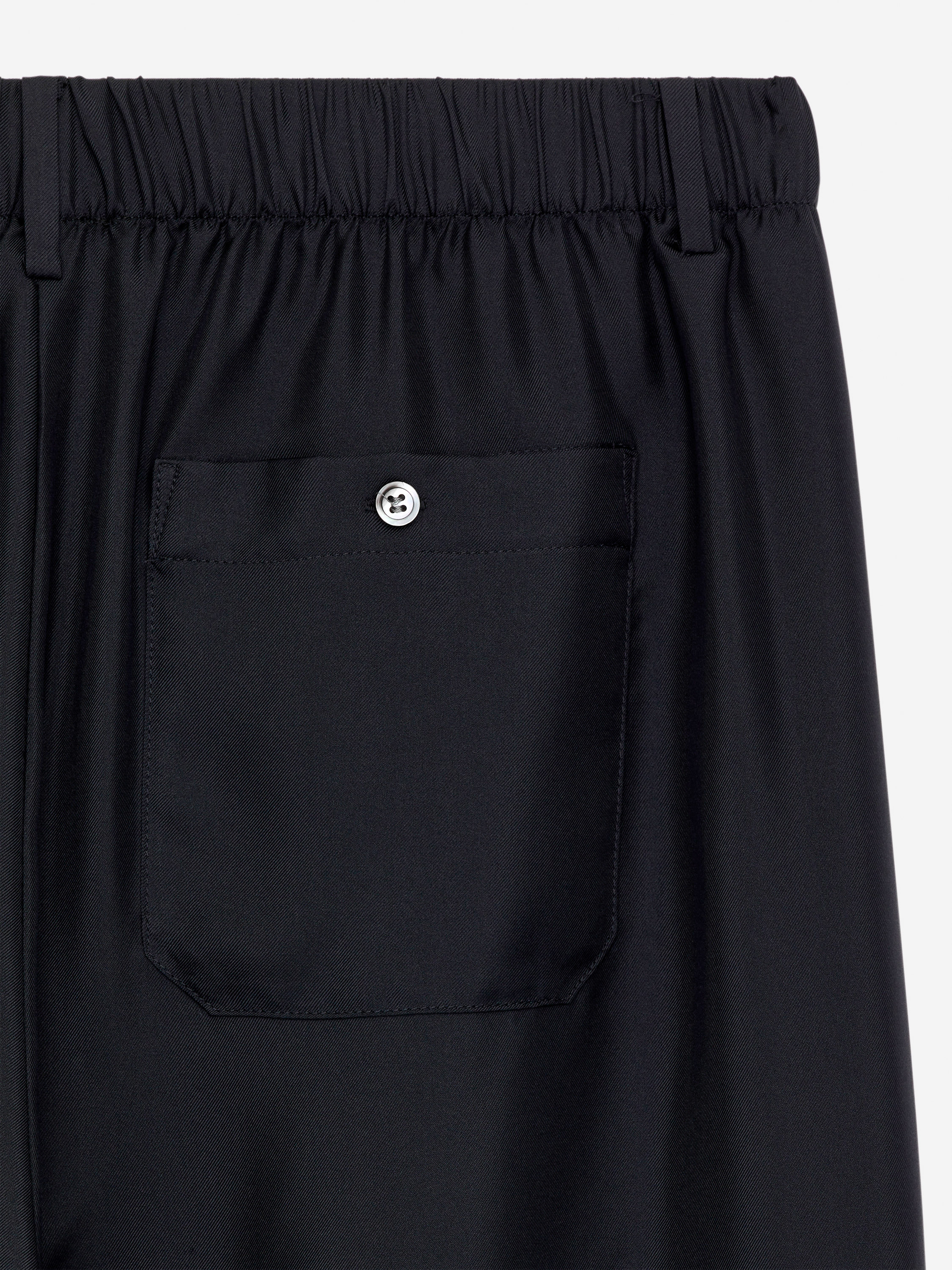 Silk Twill Trousers - Black - Regular fit - Women - StillMedia/DescriptiveDetail - 2