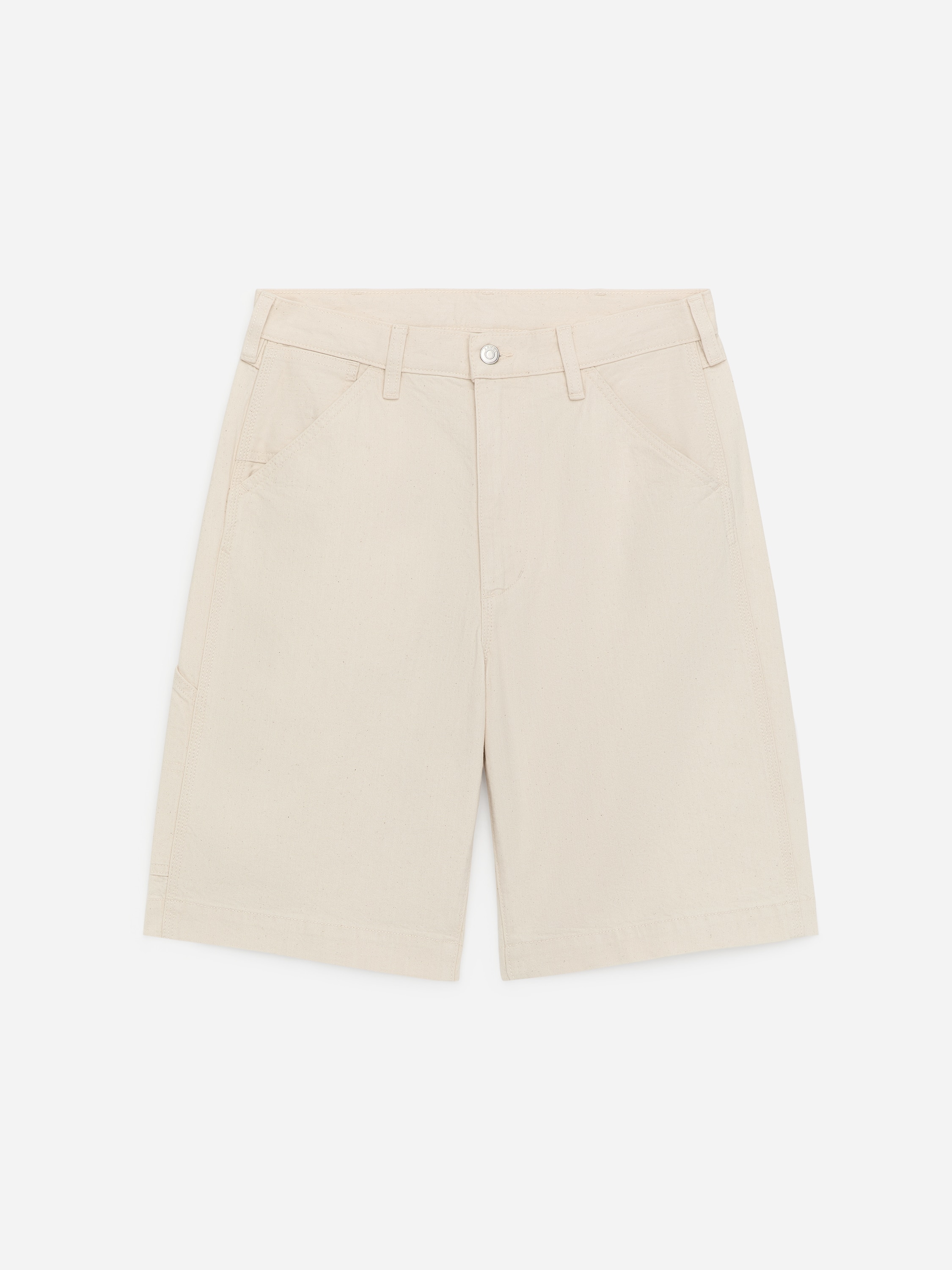 Denim timmermansshort - Ecru