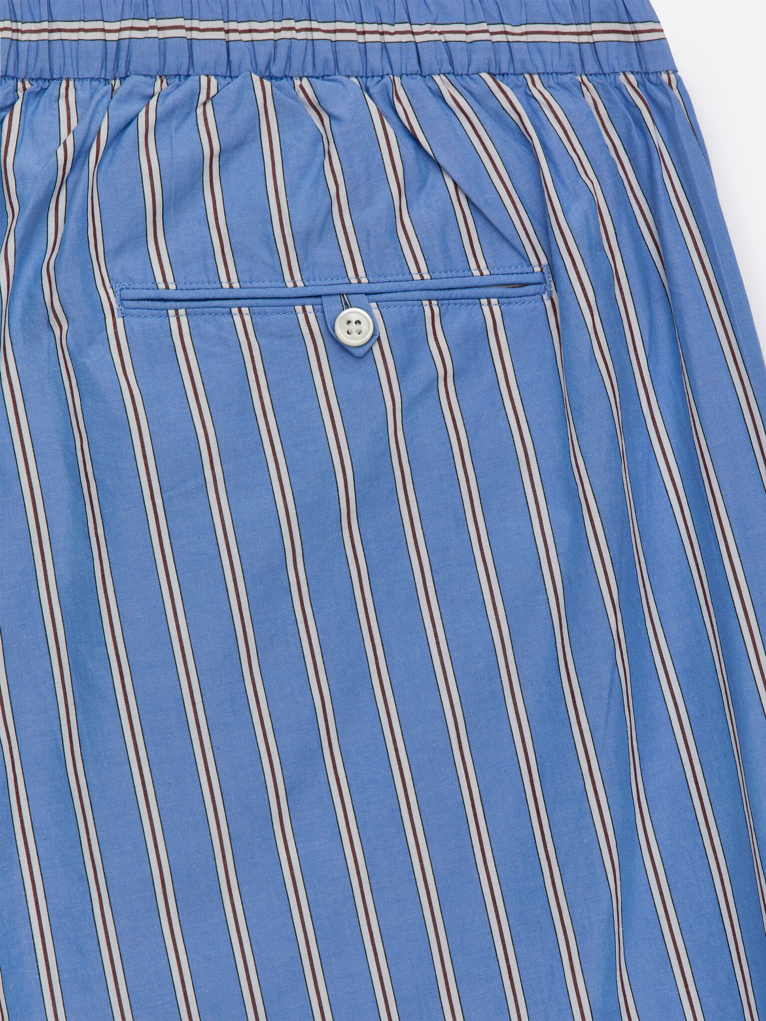 Pantalon de pyjama en coton - Bleu/Rayé - 5