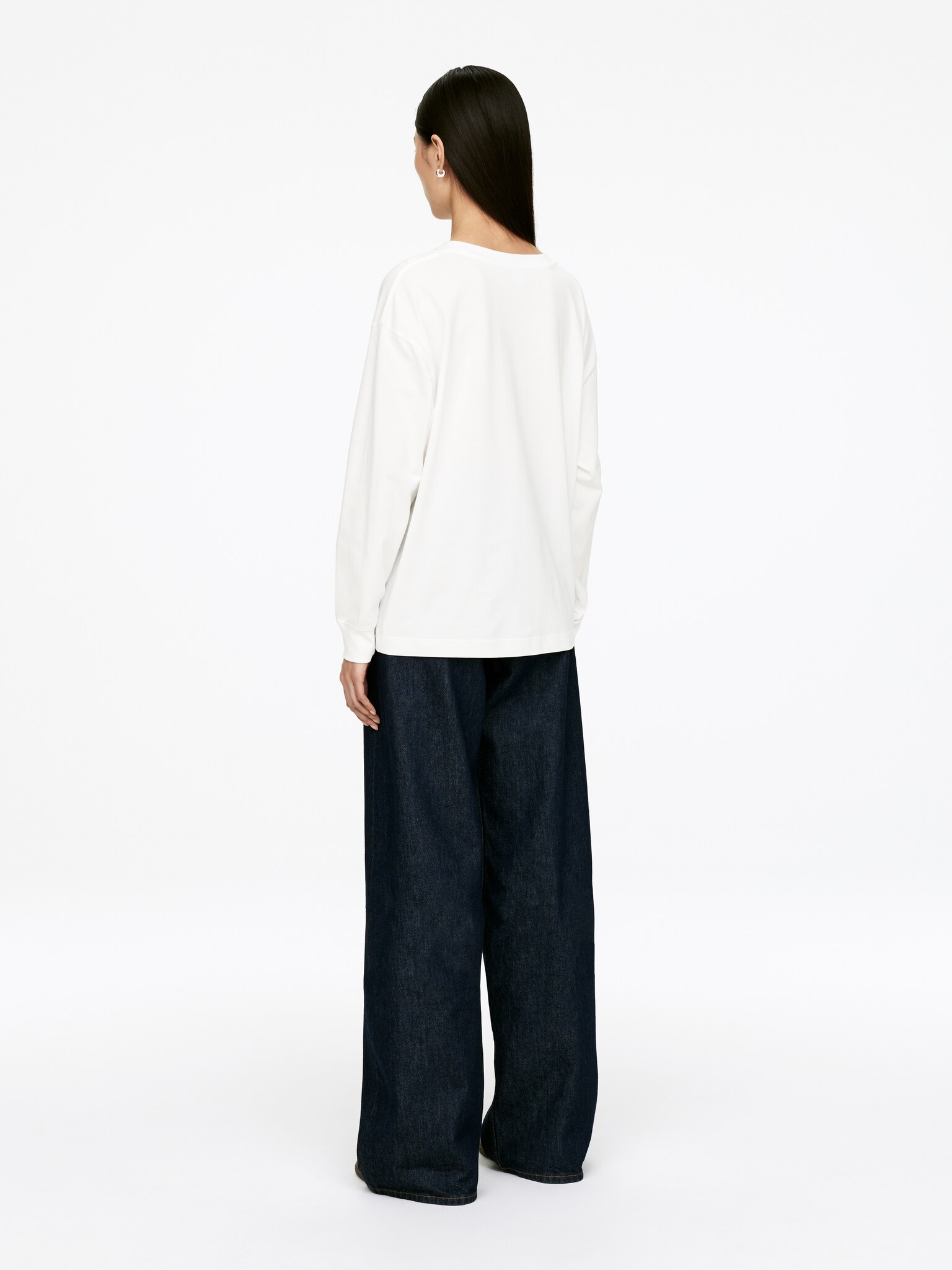 Long-Sleeved T-Shirt - Bianco/Bianco/Nero - 4