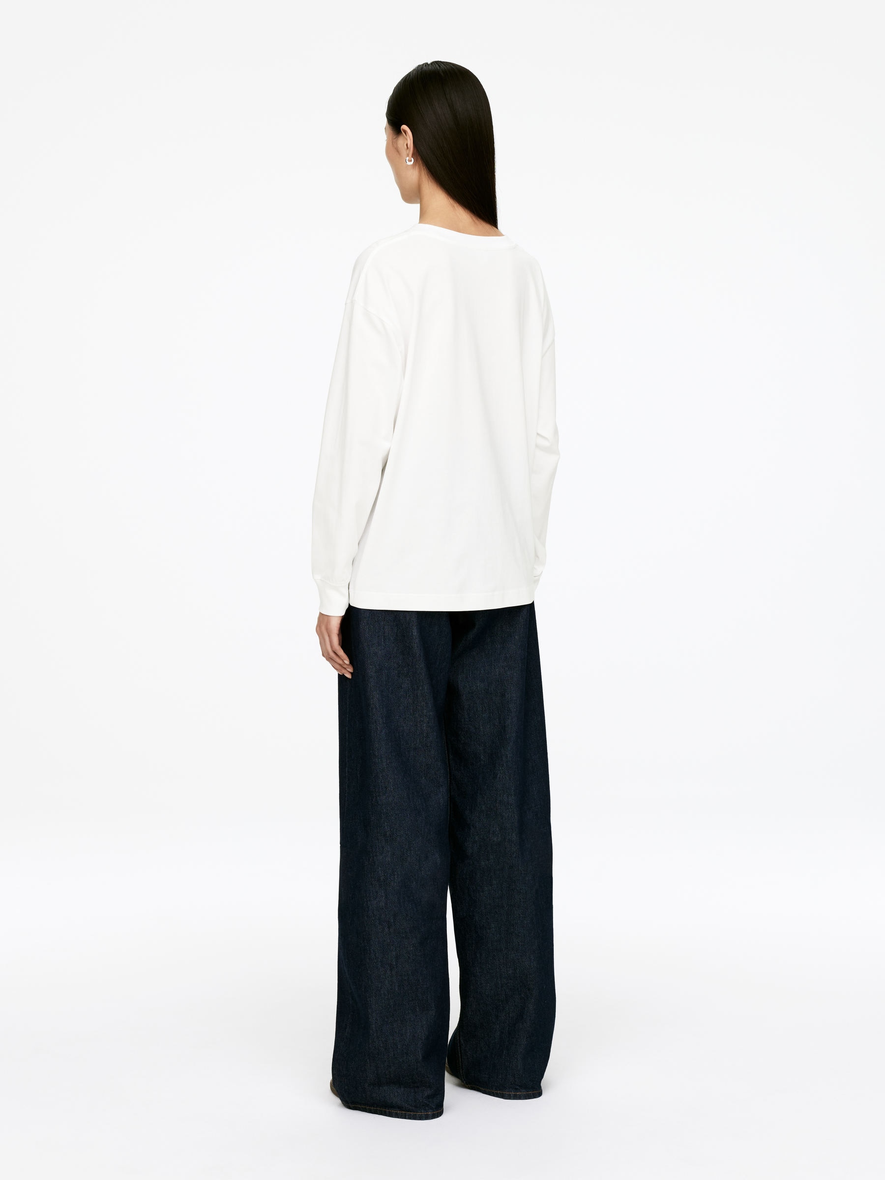 Long-Sleeved T-Shirt - White - Regular fit - Women - StillMedia/Lookbook - 4