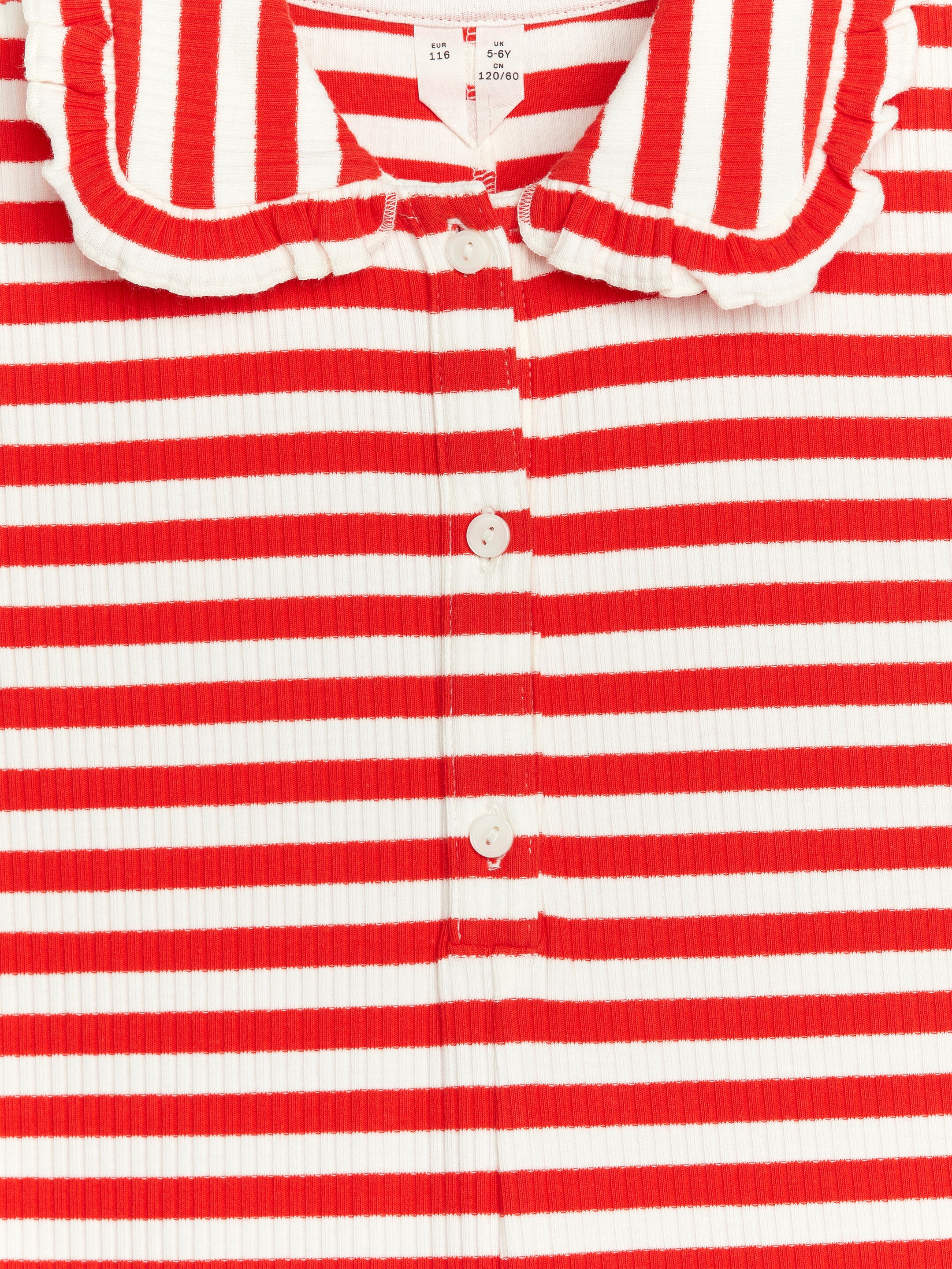 Ingrandisci l'immagine: Frill-Collar Jumpsuit - White/Red - BAMBINO | H&M CH 3