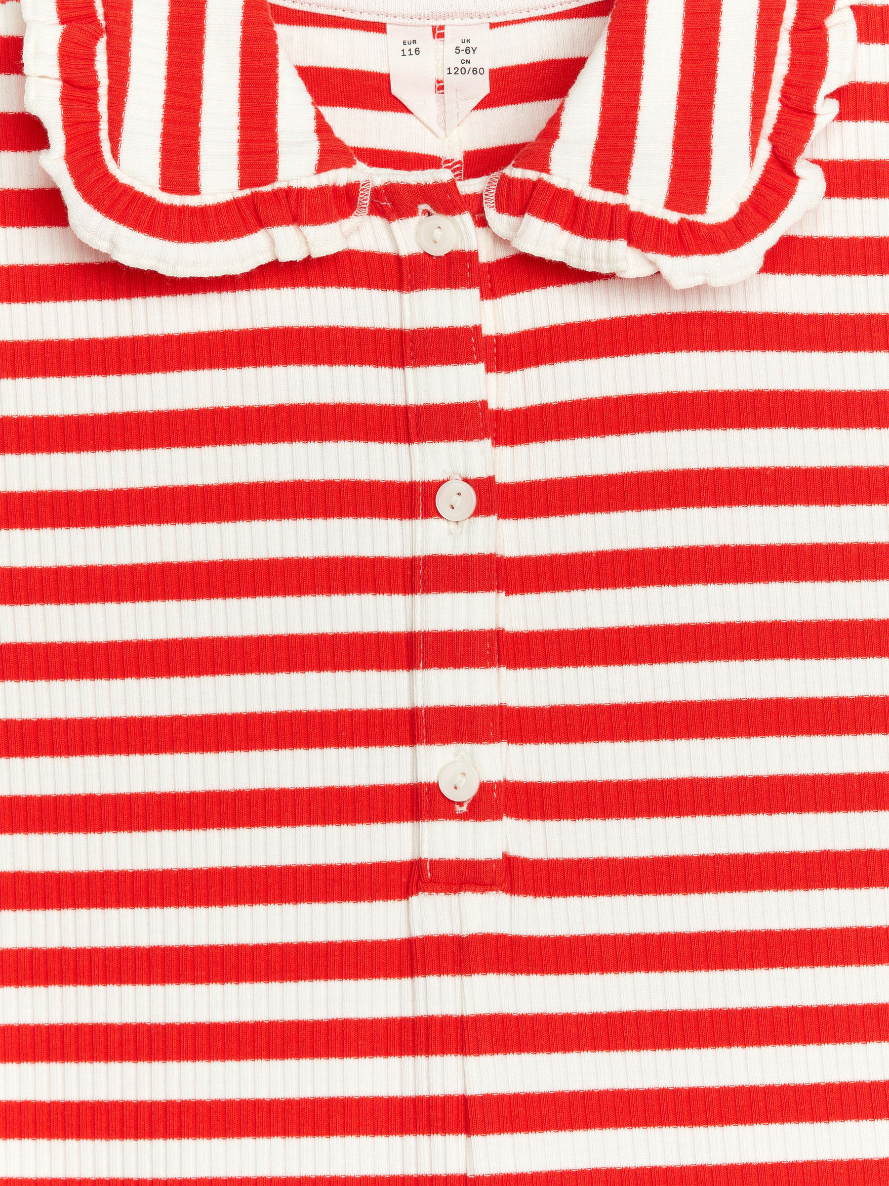 Jumpsuit mit gerüschtem Kragen - Weiß/Rot - Regular Fit - Children - StillMedia/DescriptiveDetail - 3