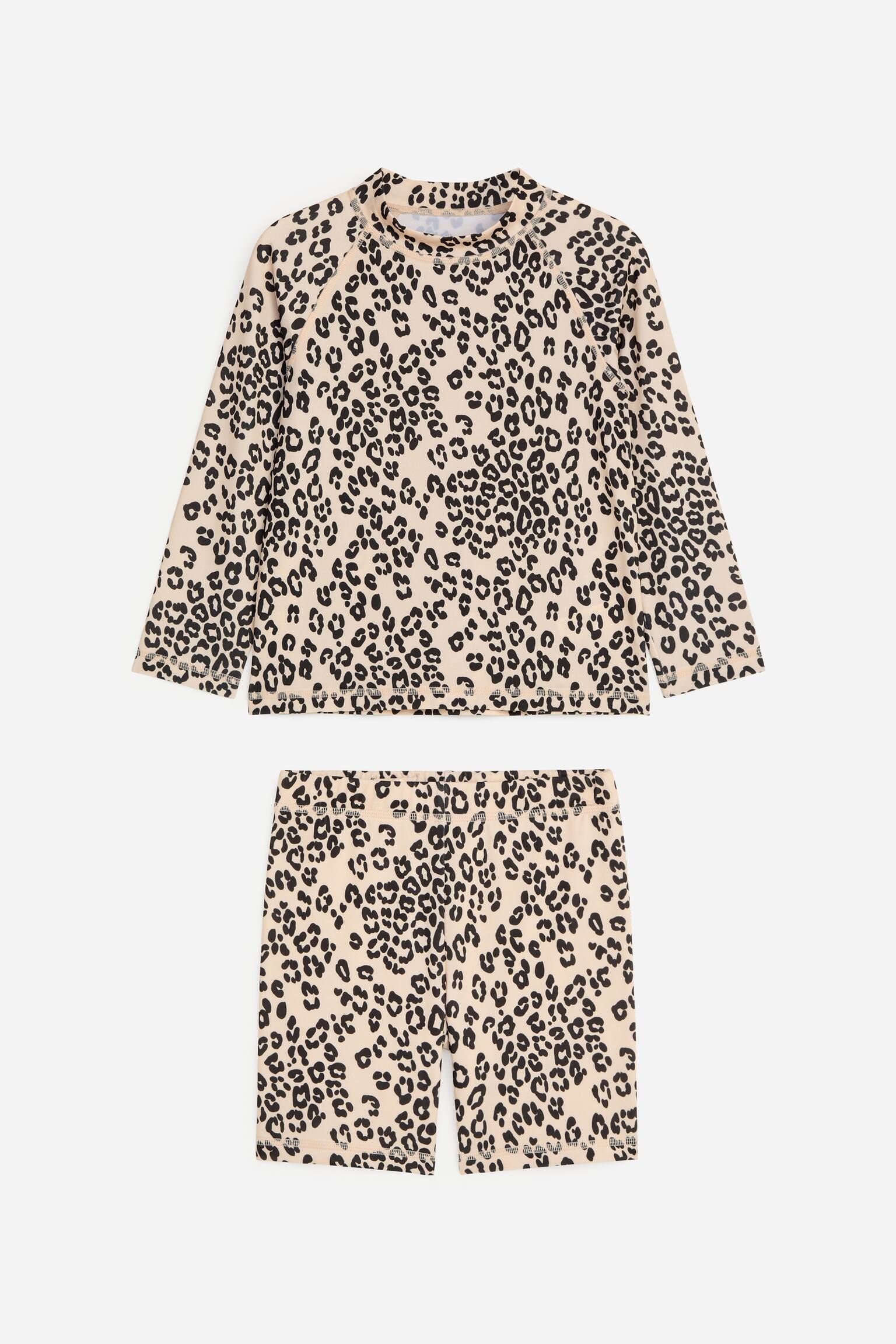 Set de baie UPF50+ - Bej/Negru/Albastru Deschis/Lămâi