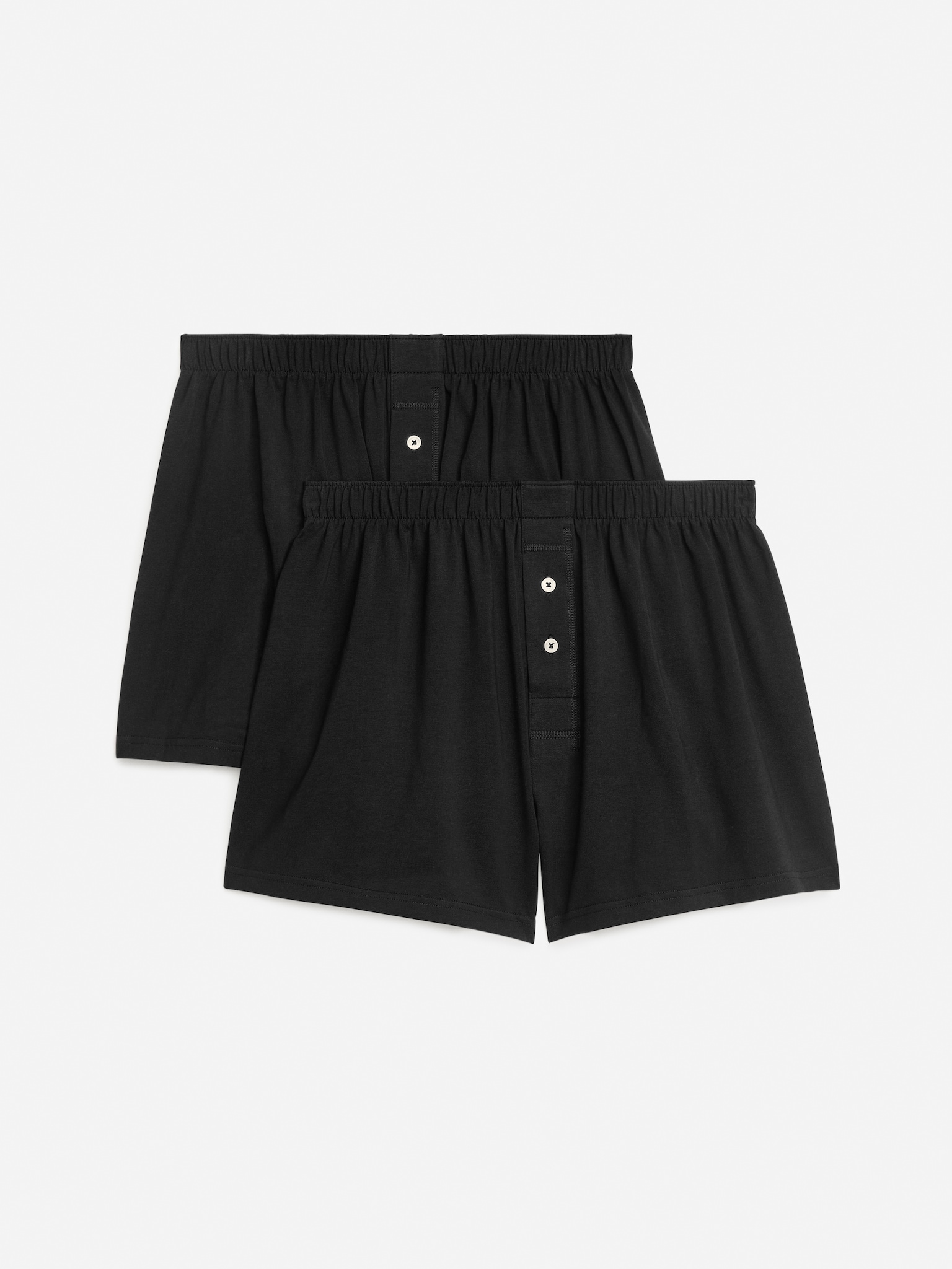 Jersey Boxers, Set of 2 - Black