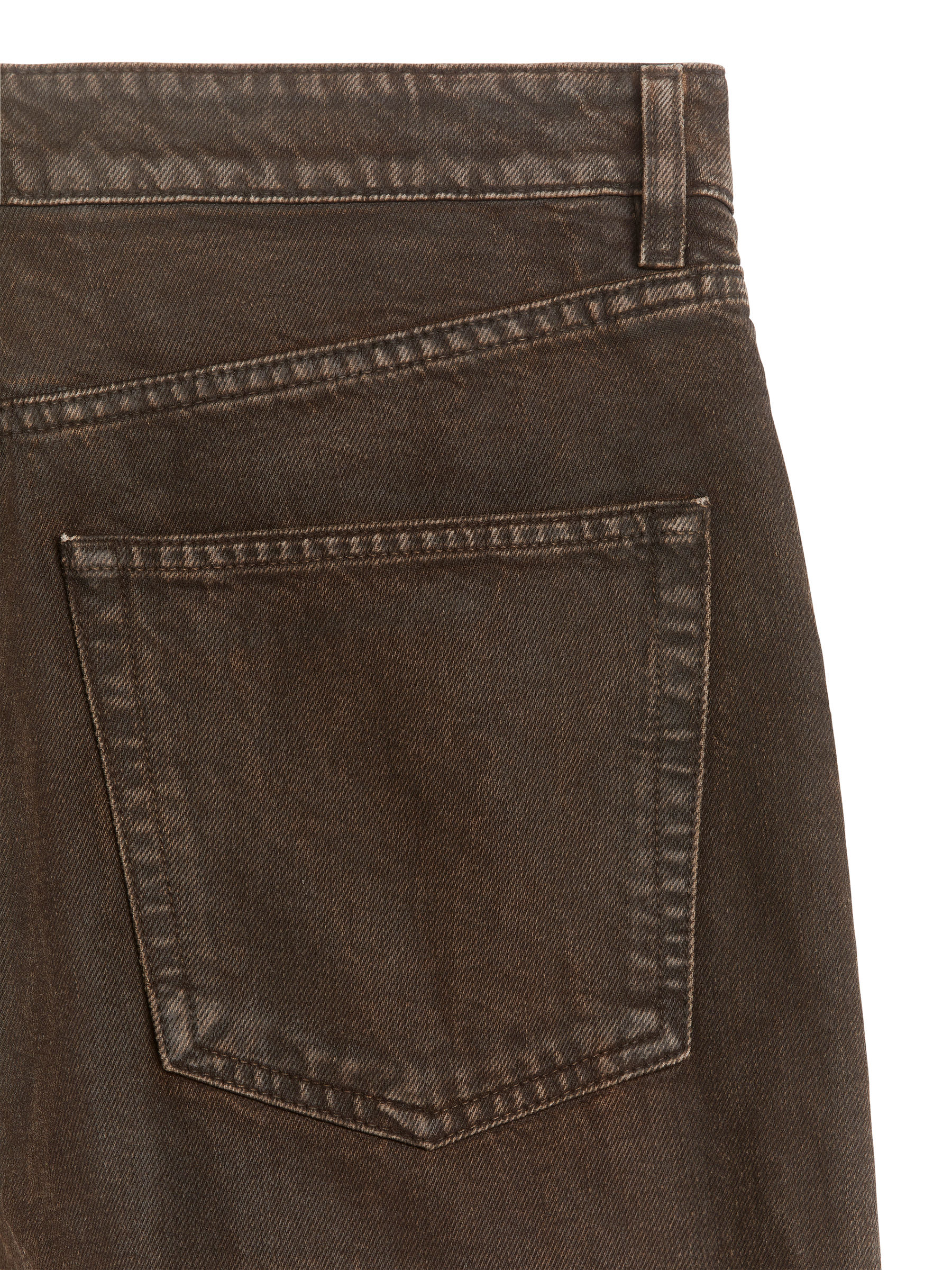 PETAL Low Loose Jeans - Coated Brown - Loose fit - Women - StillMedia/DescriptiveDetail - 1