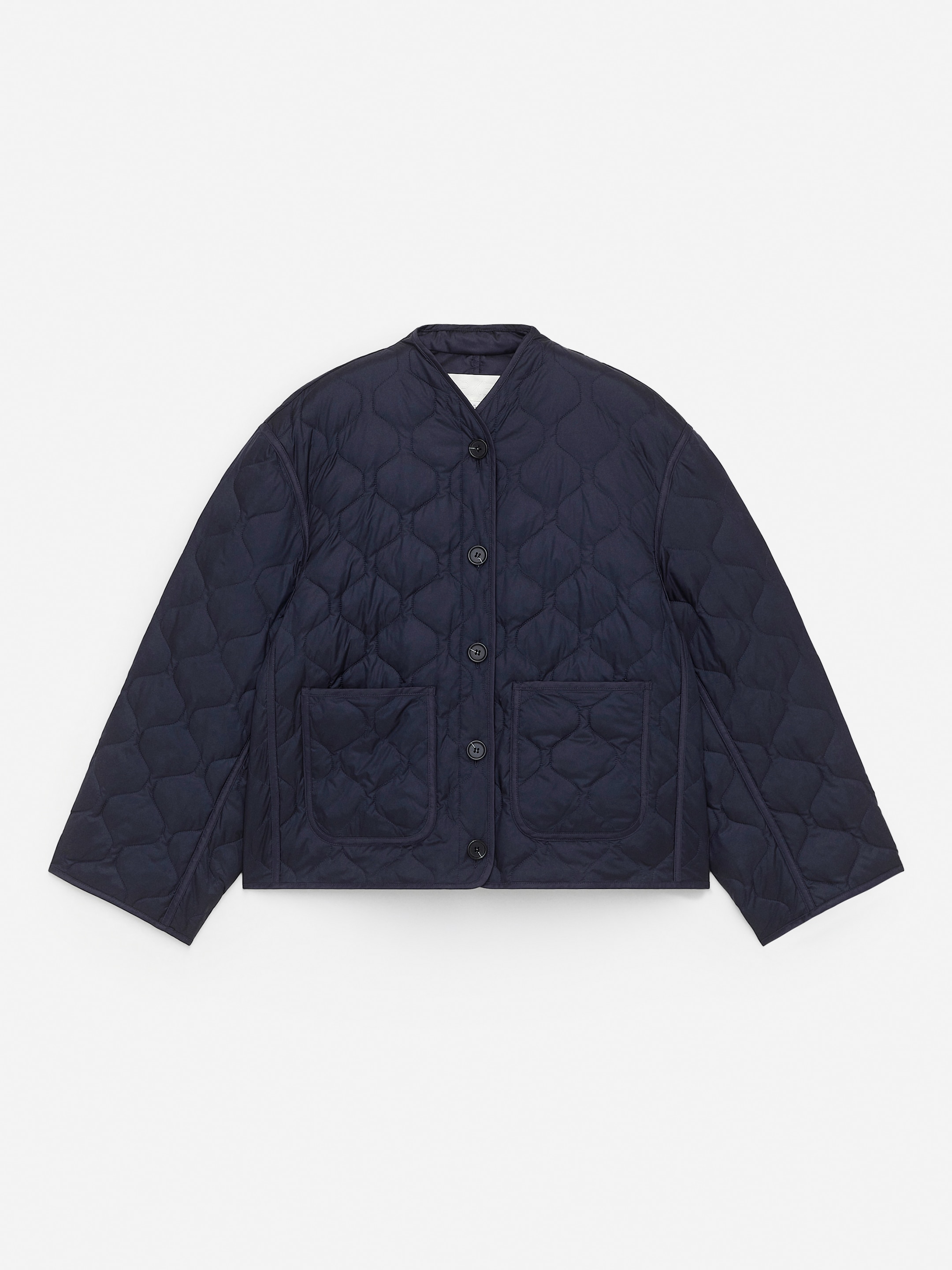 Agrandir l'image: Veste matelassée 2 en 1 Upcycled Down - Bleu foncé - FEMME | H&M FR 1