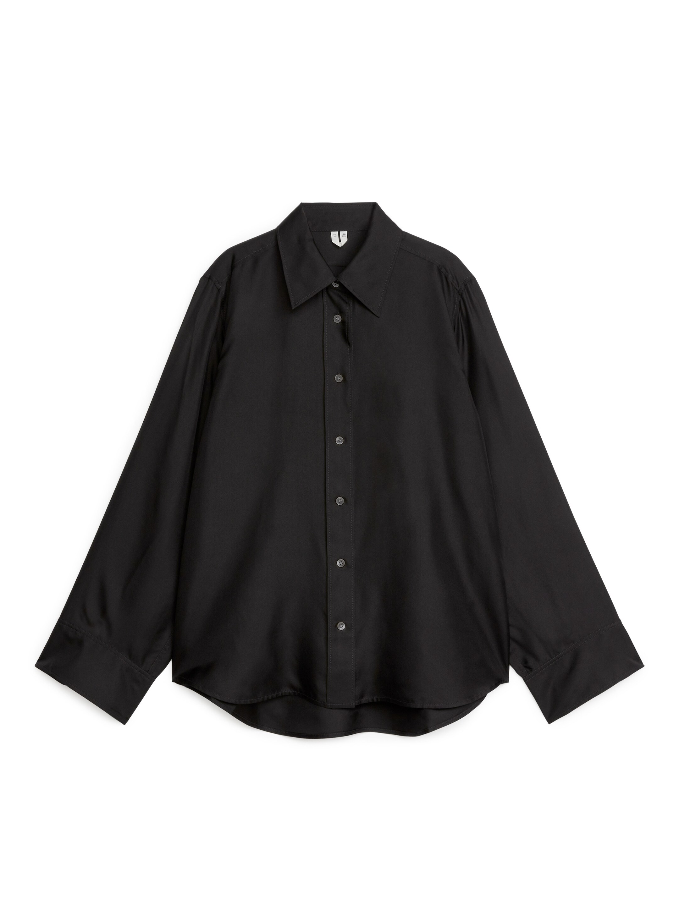 Sidenskjorta - Svart - Regular fit - Women - StillMedia/DescriptiveStillLife - 1