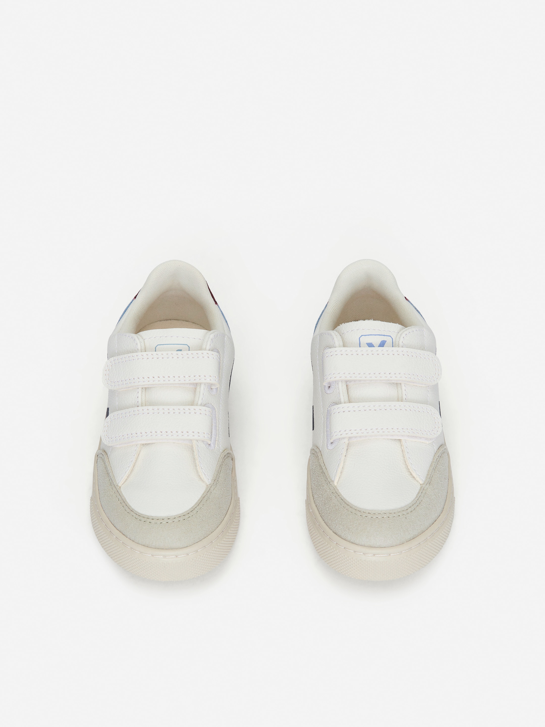 Veja V-12 Junior Trainers - Off White/Blue - Children - StillMedia/DescriptiveStillLife - 1