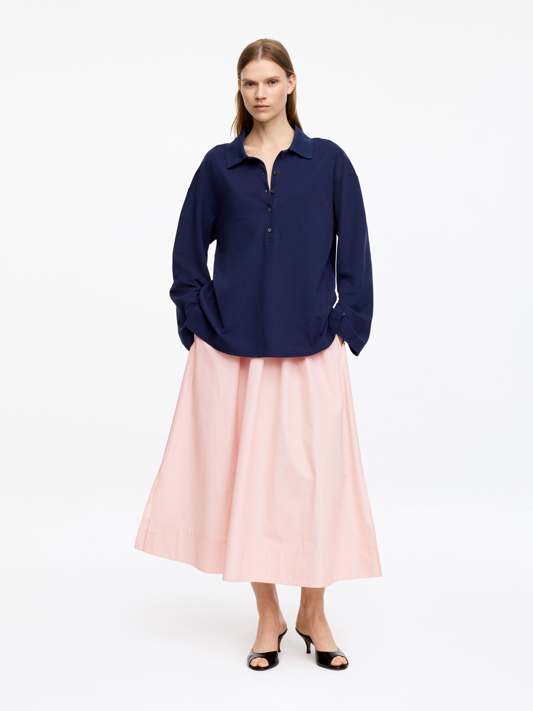 Midi Cotton Skirt - Pink - Regular fit - Women - StillMedia/Lookbook - 6