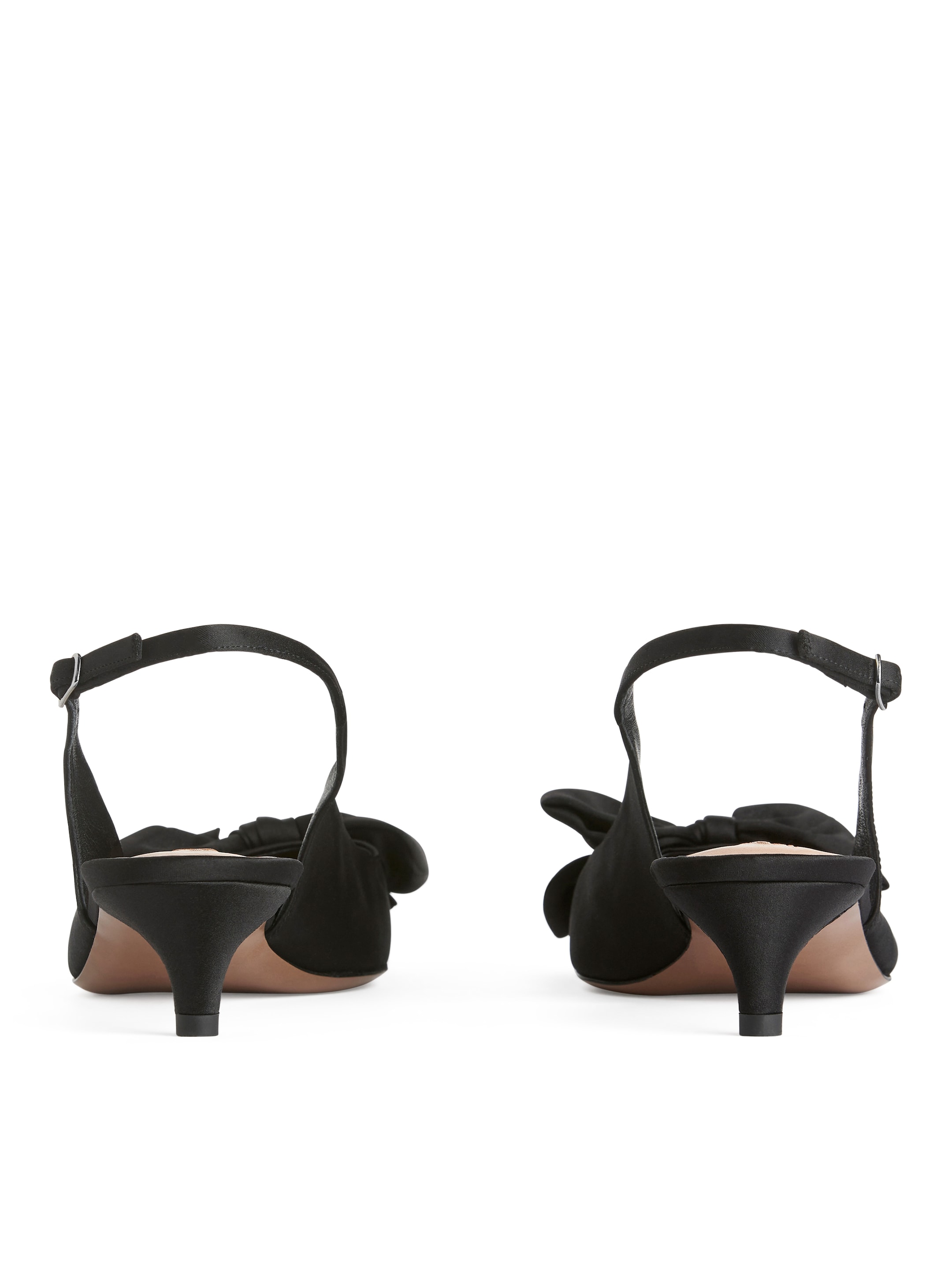 Grotere afbeelding bekijken: Zachte pumps met strik en slingback - Zwart - DAMES | H&M NL 4