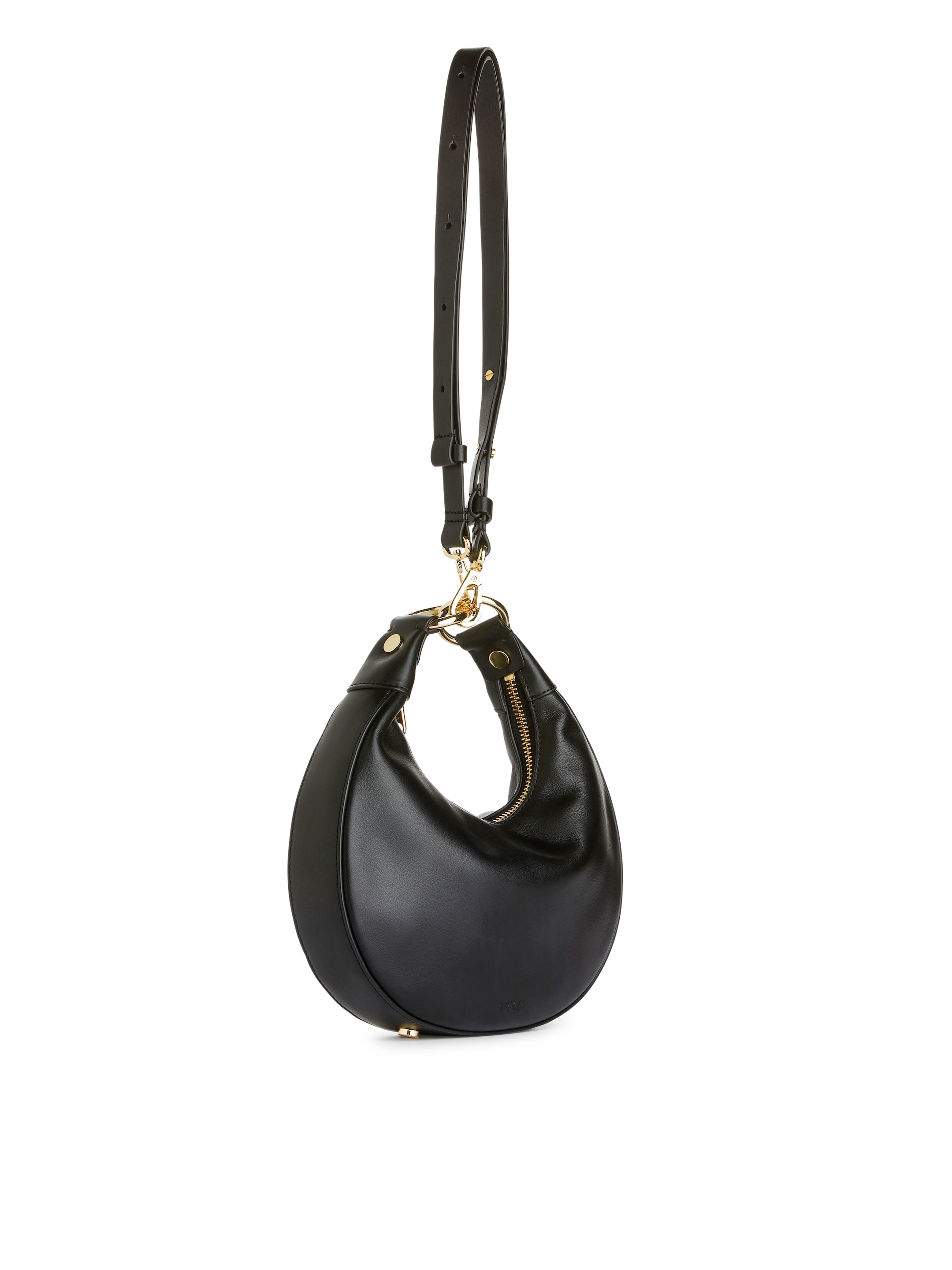 Borsa a mezzaluna in pelle - Nero - Women - StillMedia/DescriptiveStillLife - 4