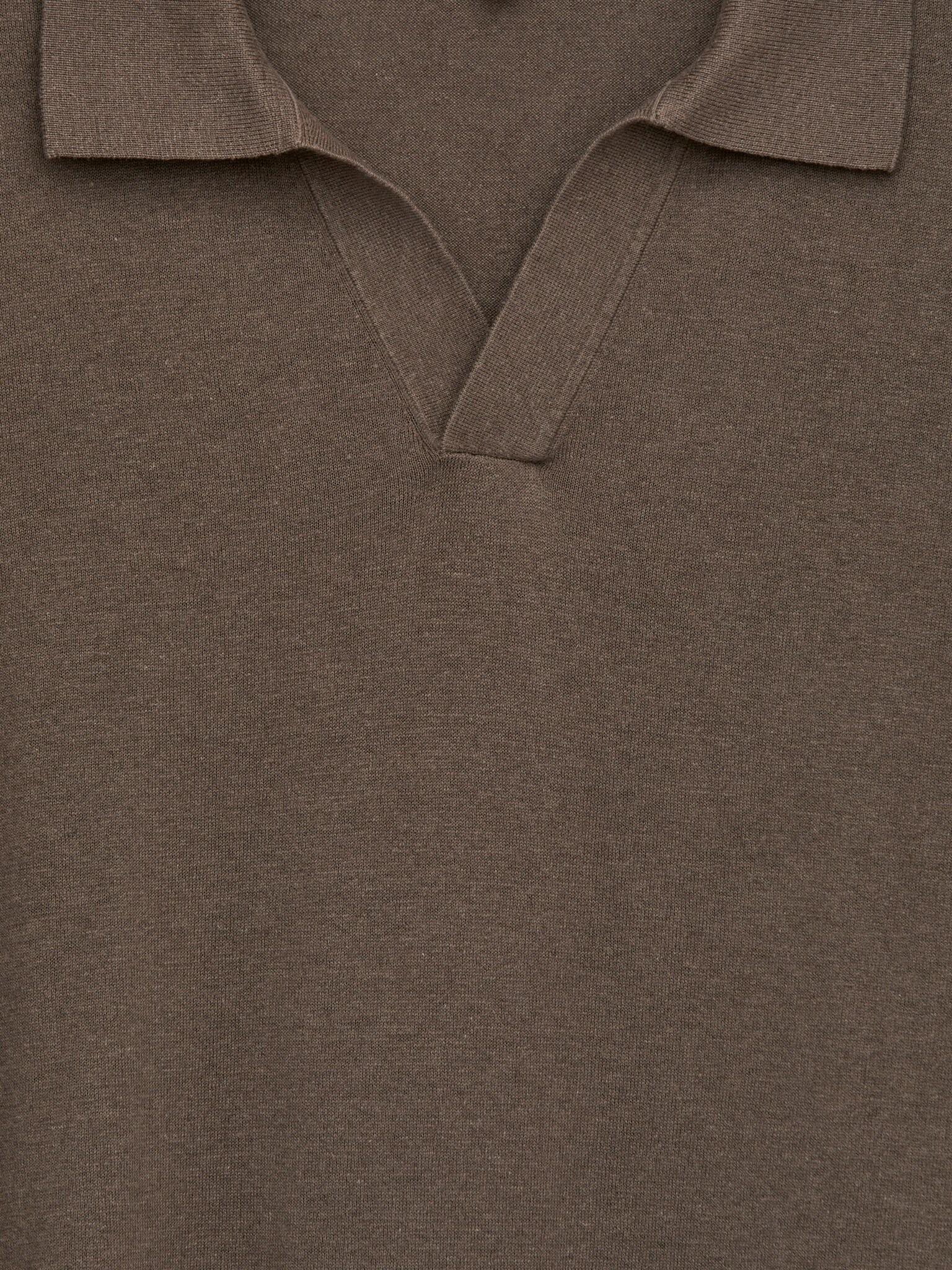 Polo en lin et coton - Taupe/Bleu foncé/Bleu foncé/Bordeaux/Taupe clair/Vert kaki/Bleu foncé - 2