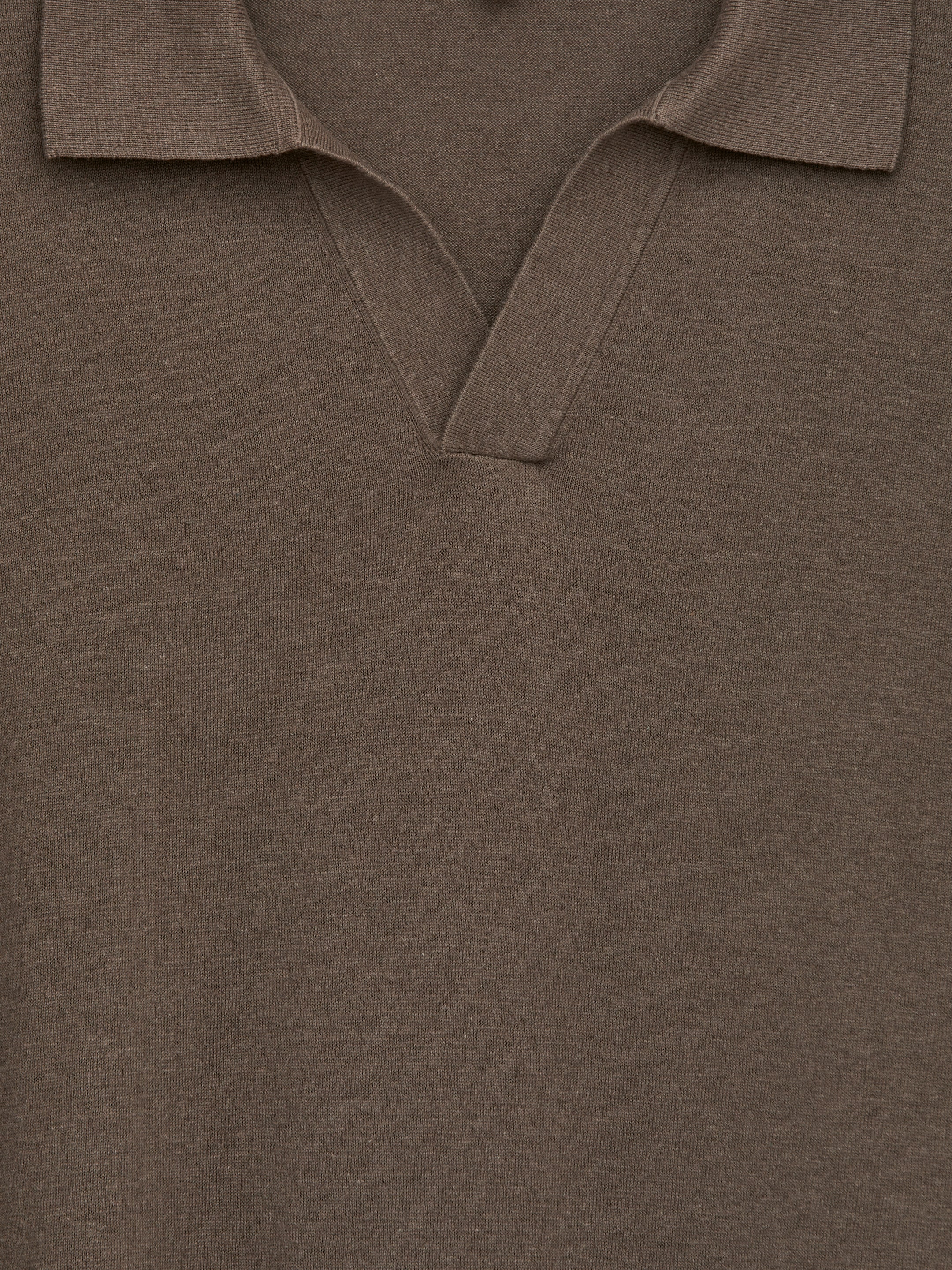 Cotton Linen Polo Shirt - Mole - Regular fit - Men - StillMedia/DescriptiveDetail - 2