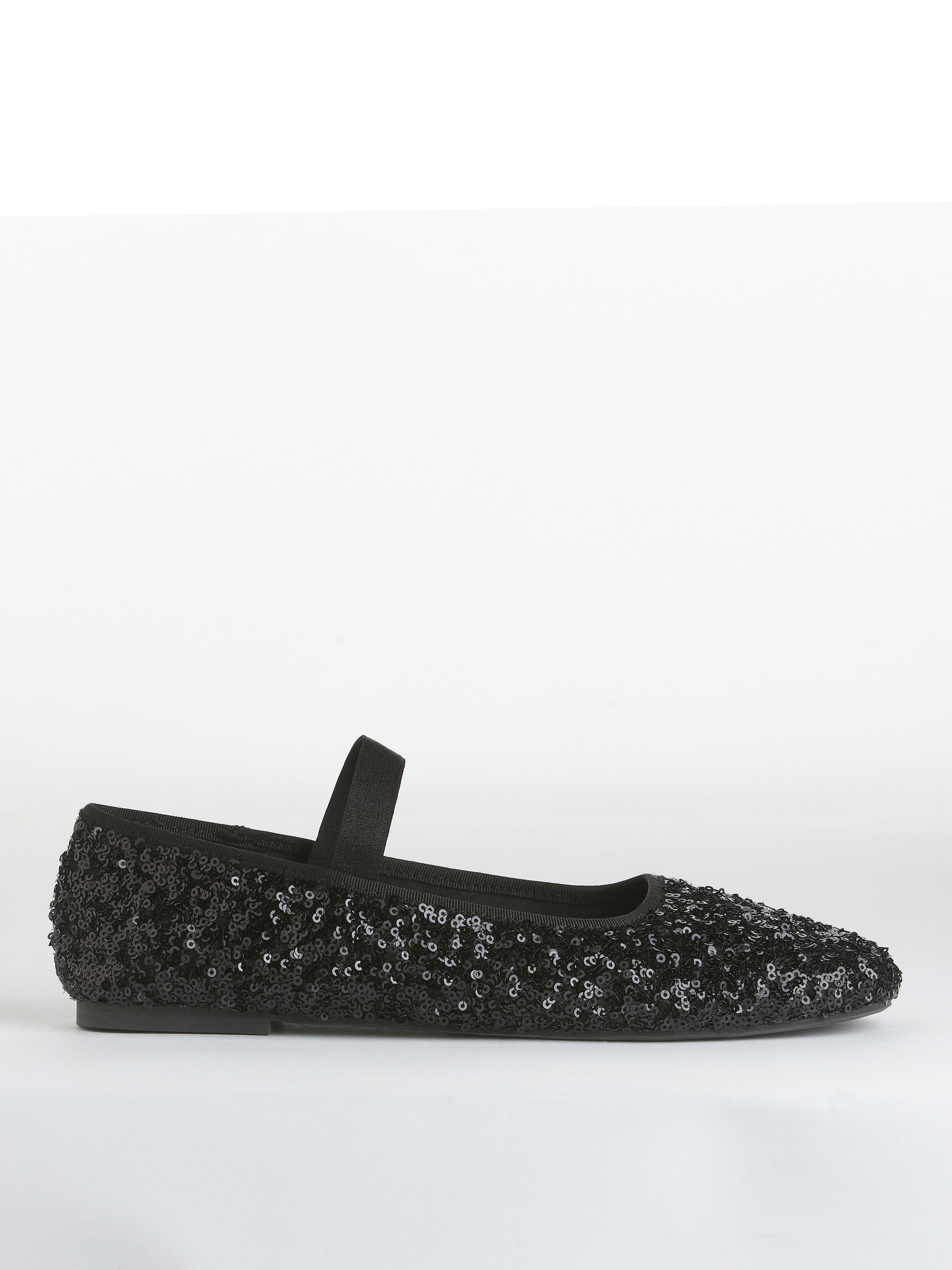 Sequin Ballet Flats - Black - Women - StillMedia/DescriptiveStillLife - 9