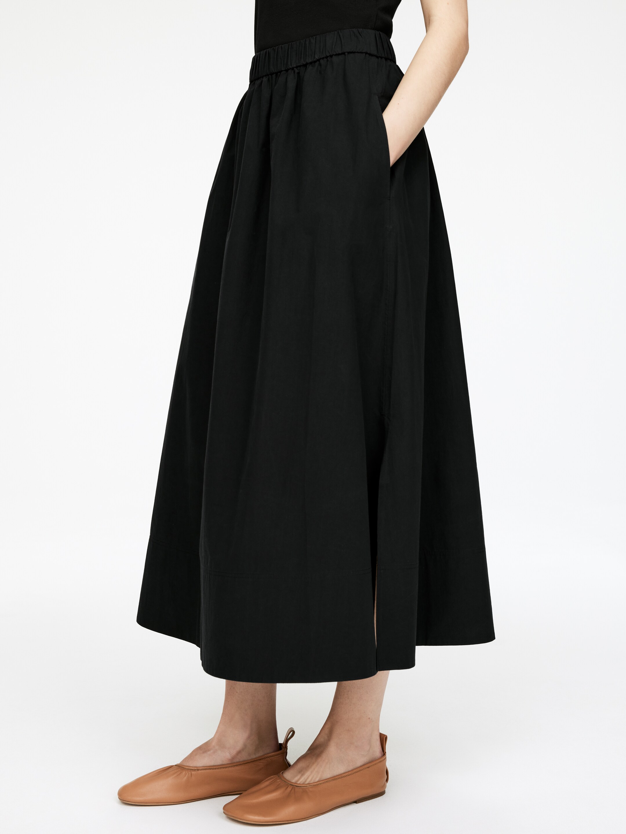 Visualizza immagine più grande: Gonna a trapezio in cotone - Nero - DONNA | H&M IT 4