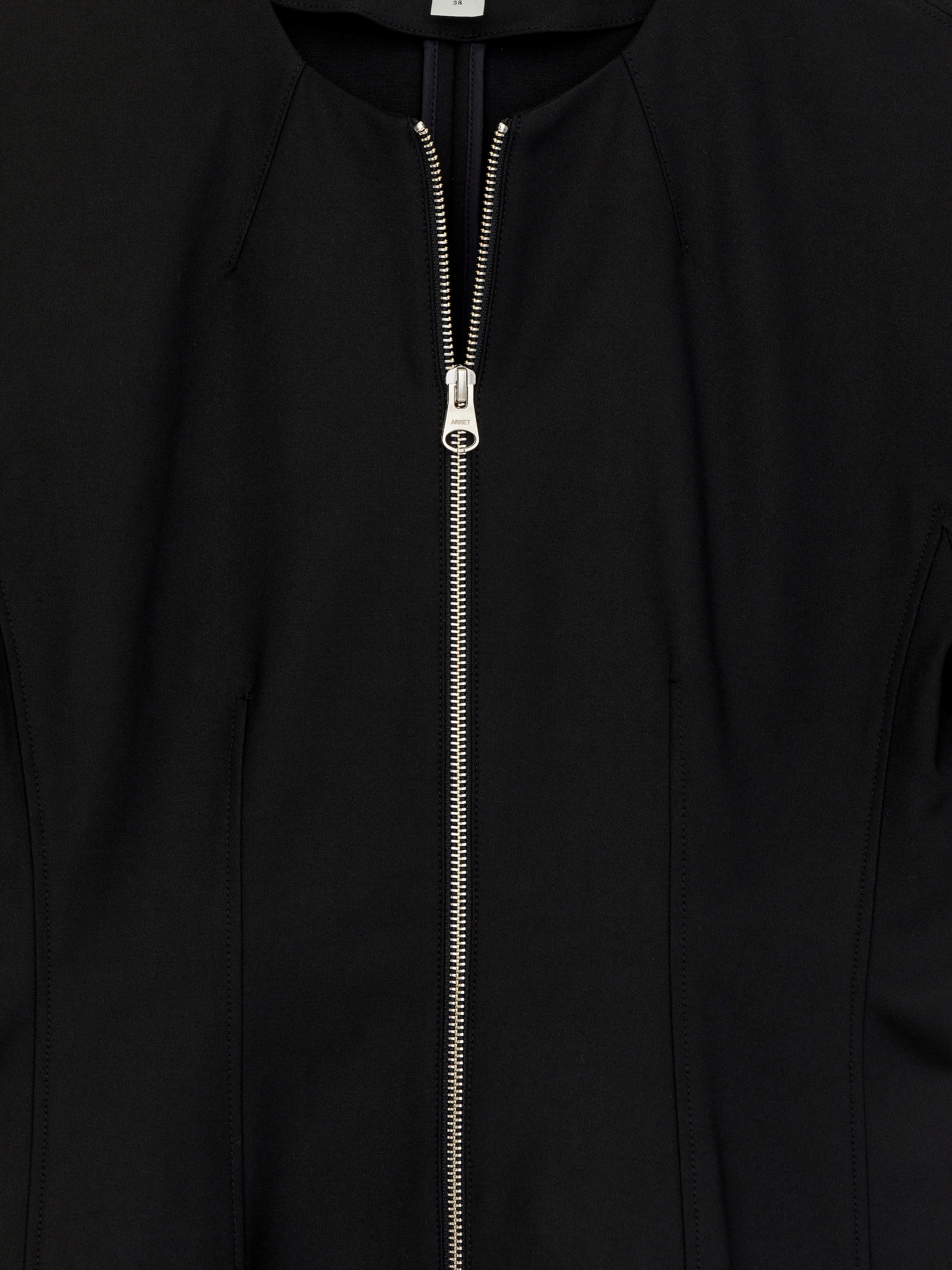 Haut péplum zippé - Noir - Slim fit - Femme - StillMedia/DescriptiveDetail - 1
