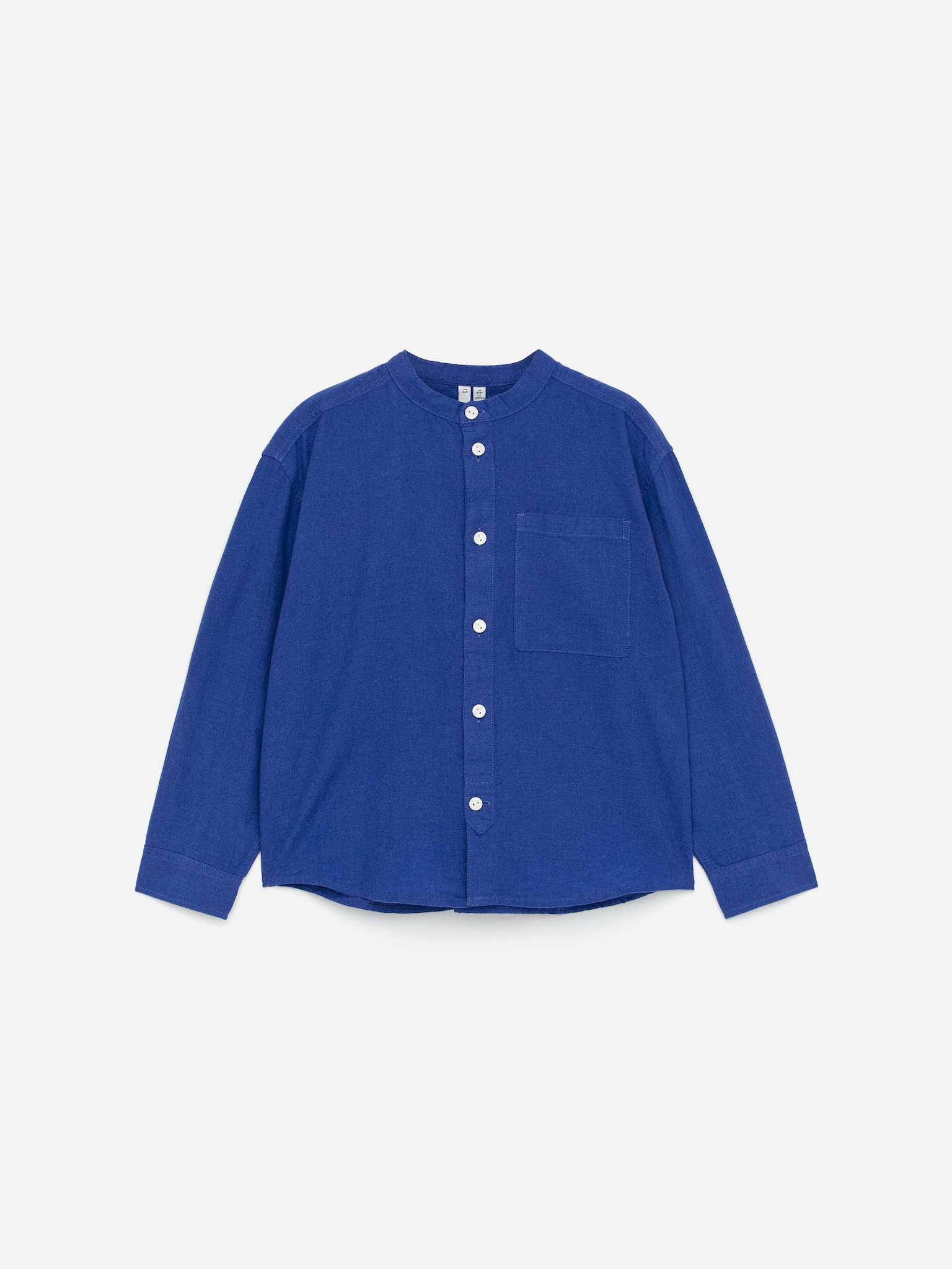 Linen Grandpa Shirt - Blue