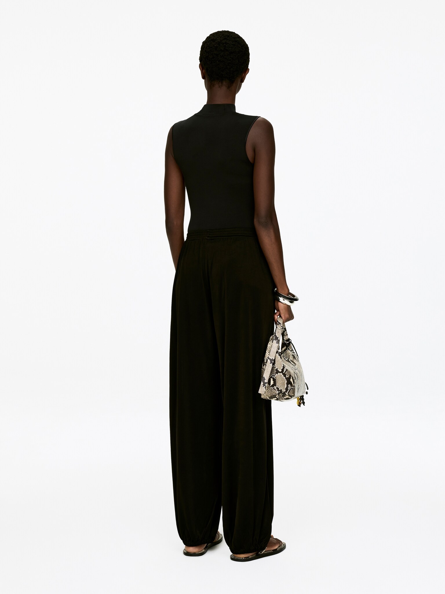 Pantalon ballon - Noir/Blanc cassé - 5