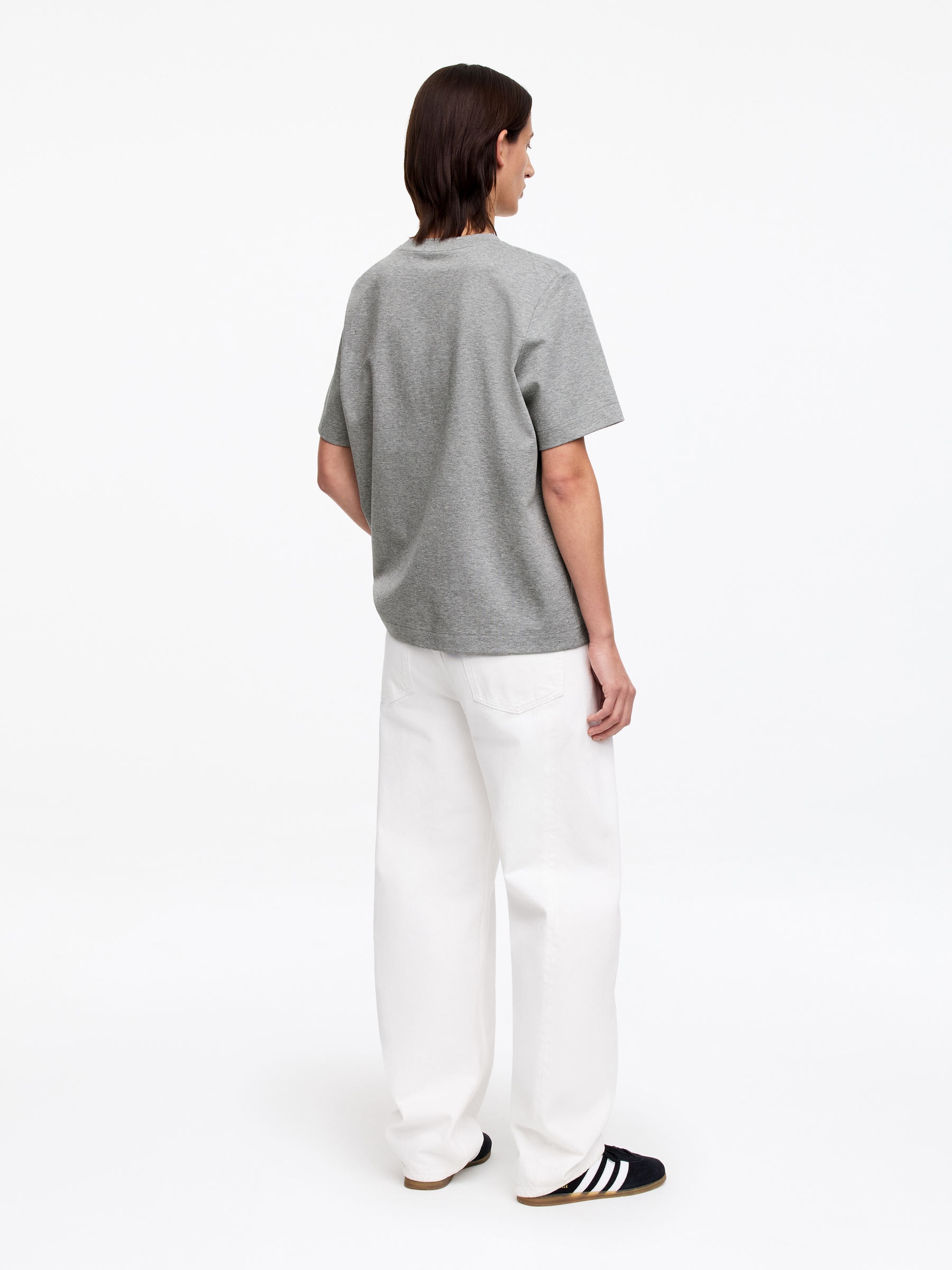 PEARL Interlock-T-Shirt - Graumeliert - Regular Fit - Women - StillMedia/Lookbook - 28
