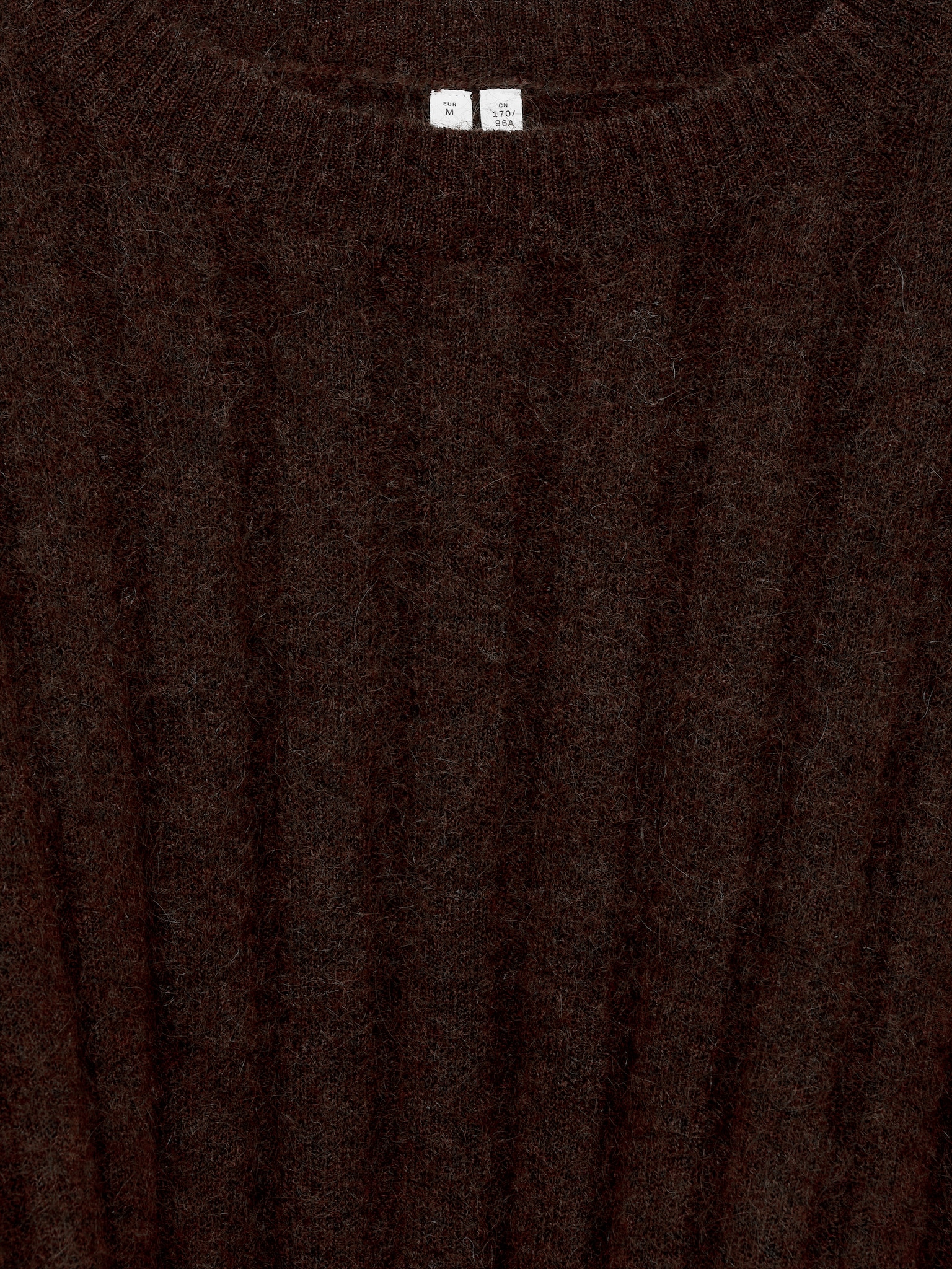 Pullover aus Mohair und Wolle - Dunkelbraun/Altrosa - 2