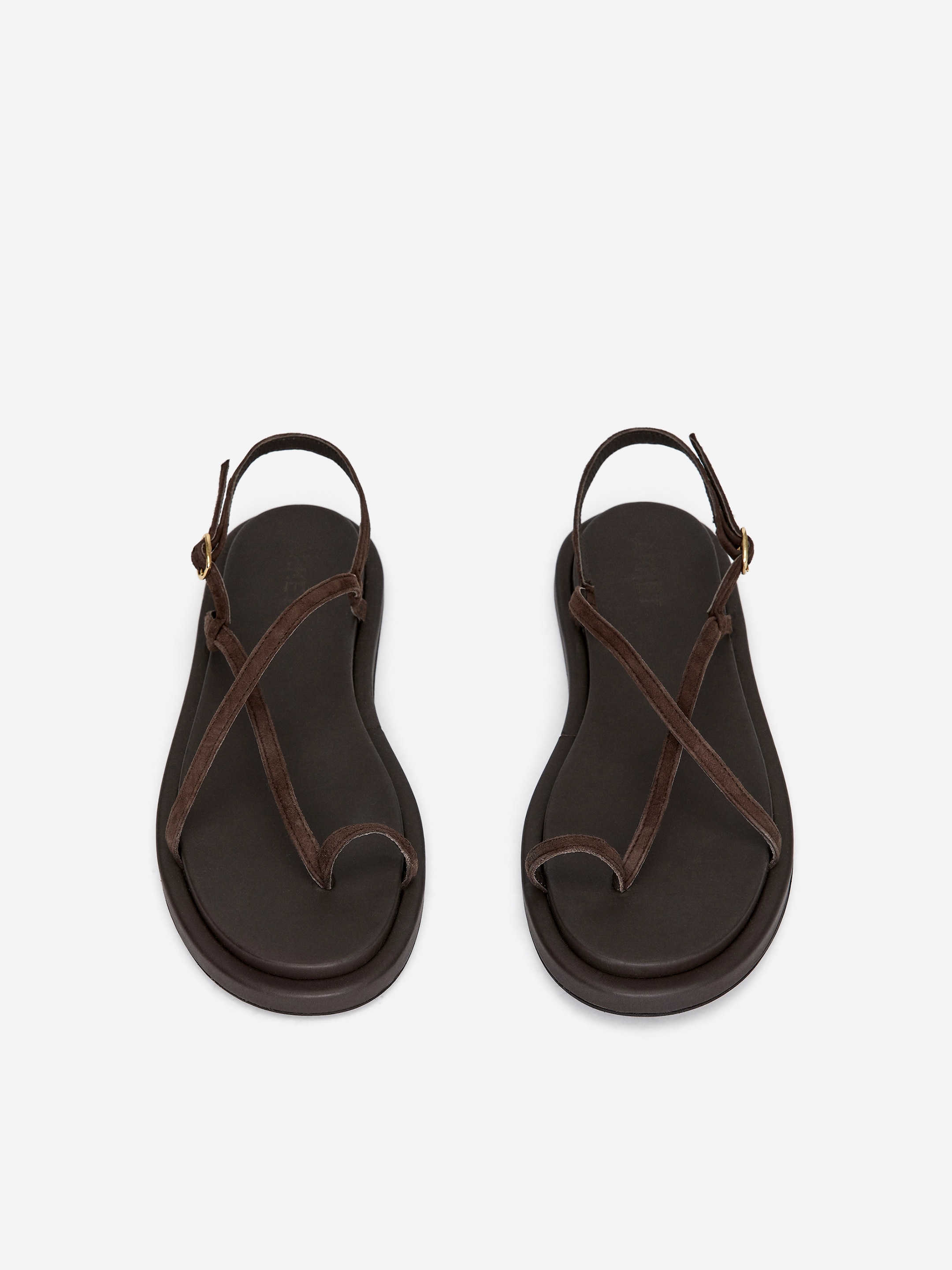 Suede Strap Sandals - Brown - Women - StillMedia/DescriptiveStillLife - 1