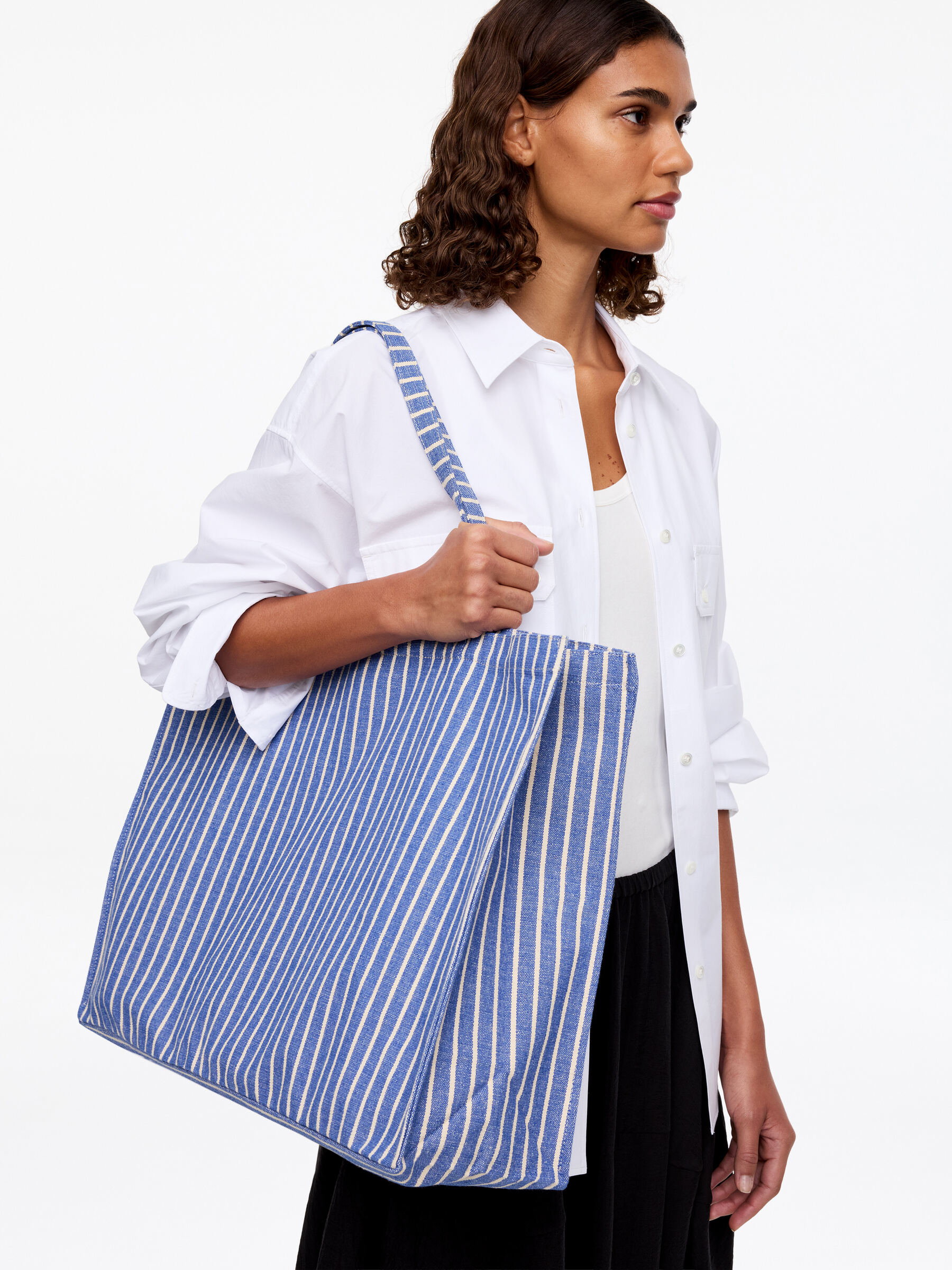 Large Beach Bag-#3B4EA3-19132