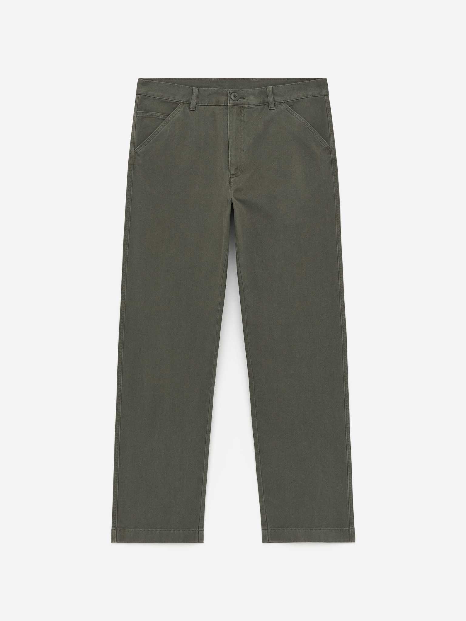 Pantalon en sergé - Vert/Bleu foncé - 1