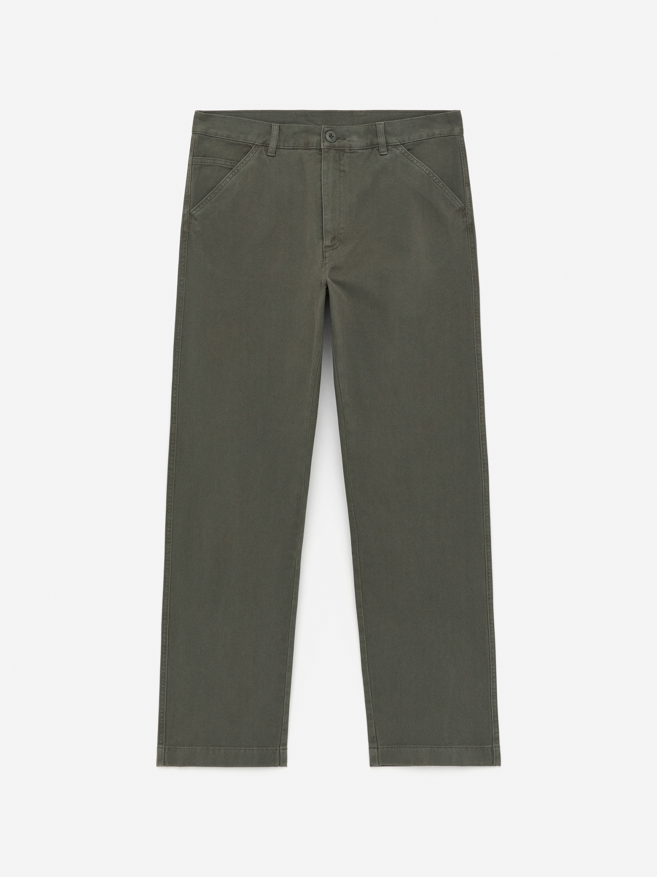 Twillbyxa - Grön - Relaxed fit - Men - StillMedia/DescriptiveStillLife - 2