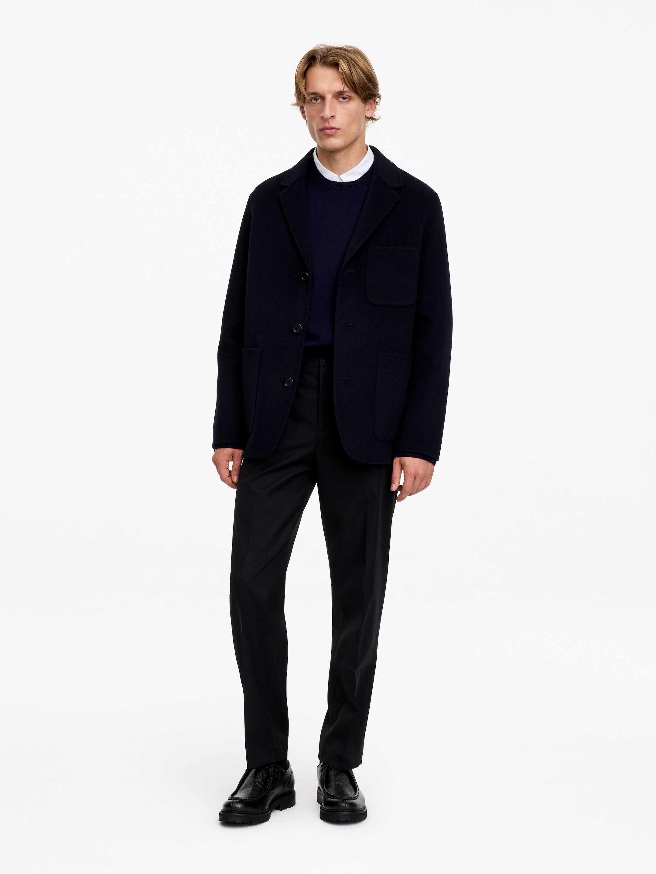 Scarpe in pelle con punta in stile mocassino - Nero - men - StillMedia/Lookbook - 12