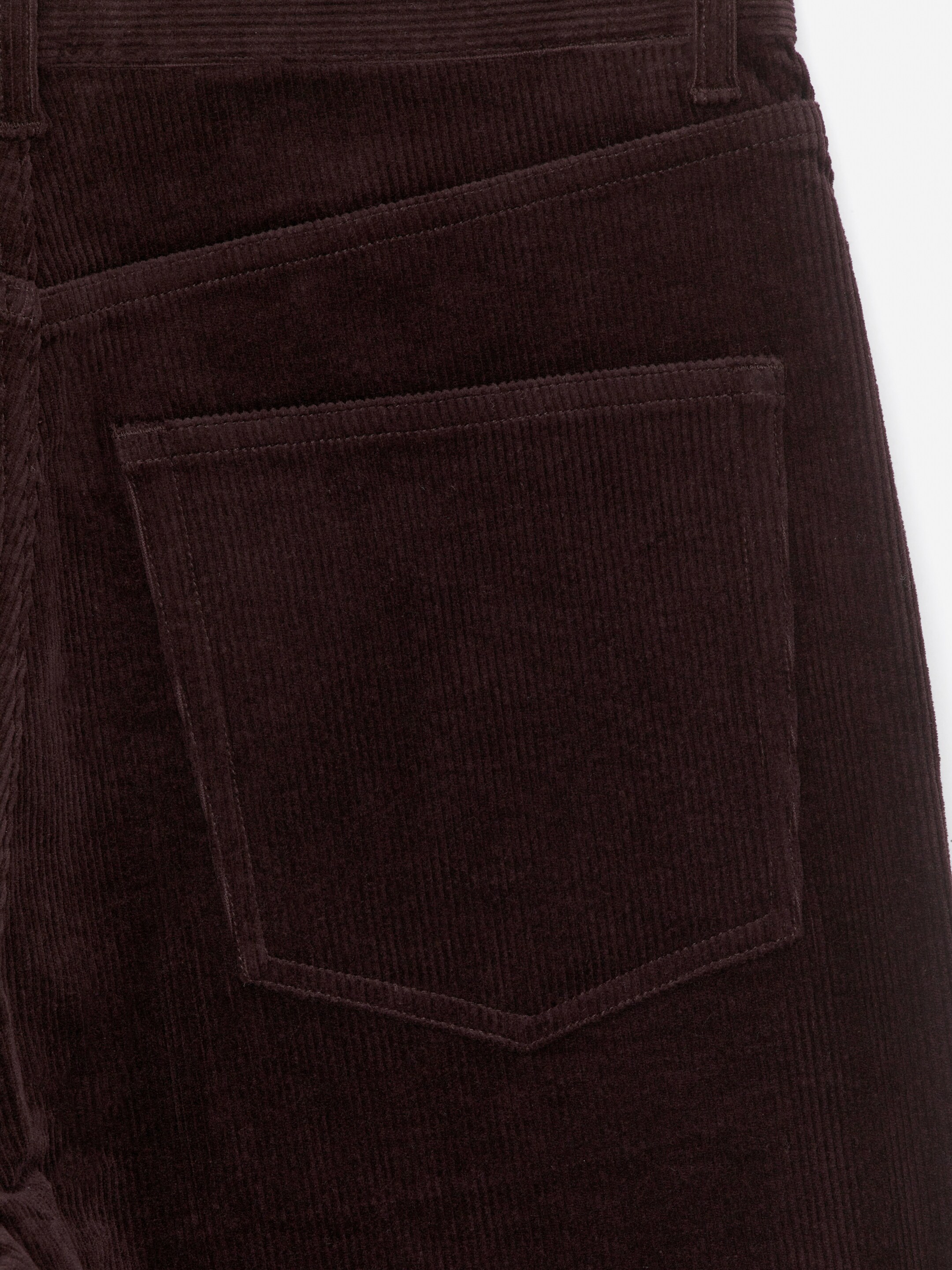 Vis større bilde: CORAL kordfløyelsjeans med vide ben - Mørk burgunder - DAME | H&M NO 6