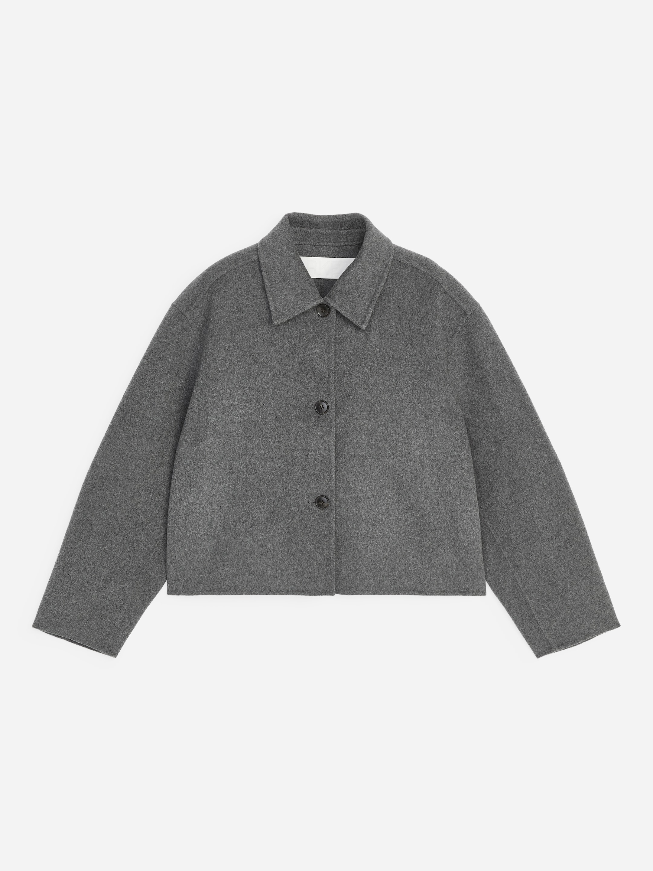 Doublé Wool-Blend Overshirt - Grey - Regular fit - Women - StillMedia/DescriptiveStillLife - 1
