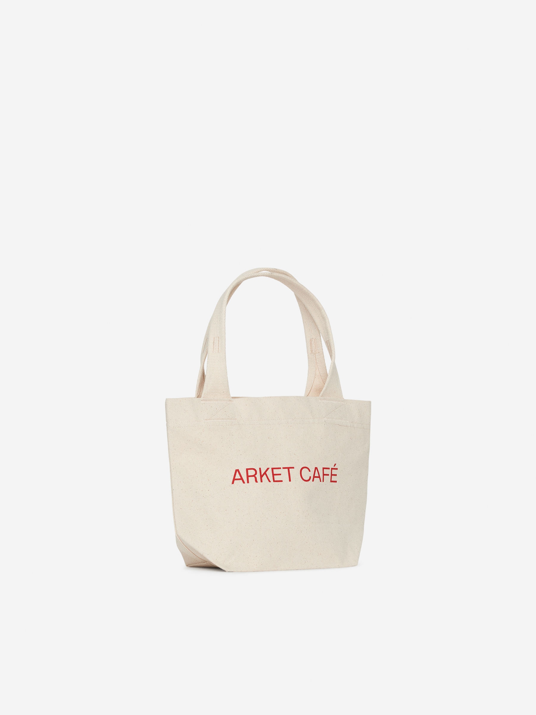 ARKET CAFÉ Lunch Box Tote - Off White/Red - Café - StillMedia/DescriptiveStillLife - 1