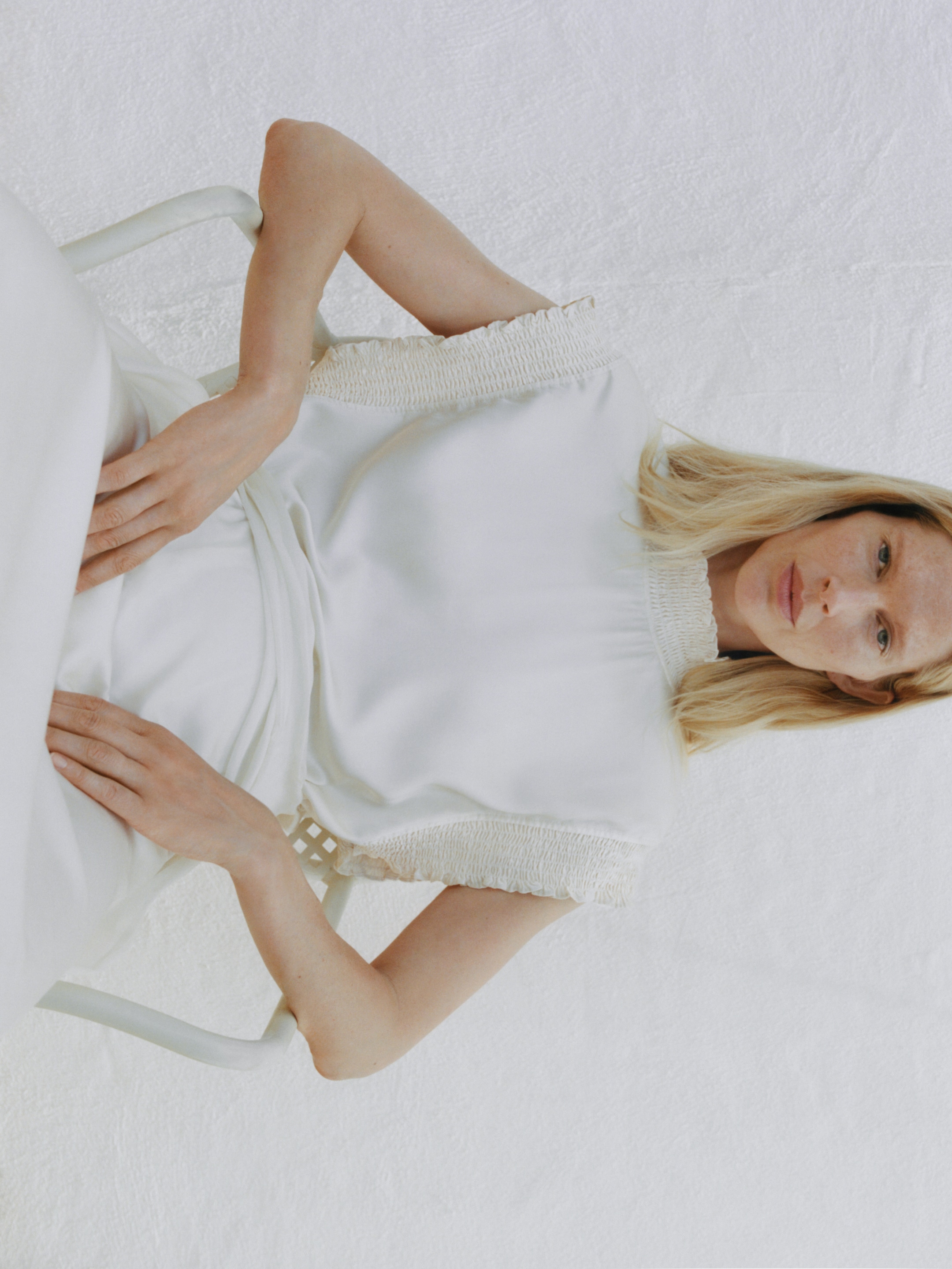 Smock-Detail Midi Dress - White - Regular fit - women - StillMedia/Environmental - 1