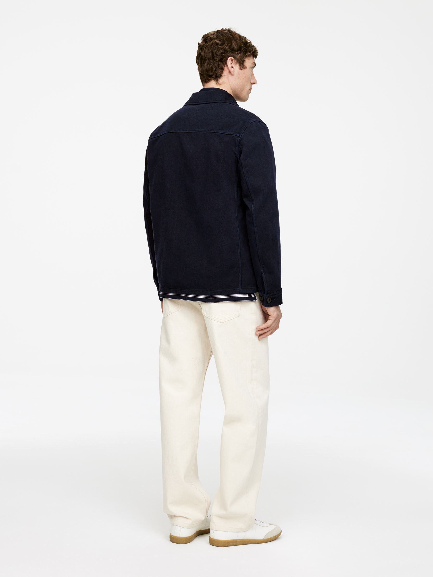 Overdyed Twill Overshirt - Dark Blue - Regular fit - Men - StillMedia/Lookbook - 28