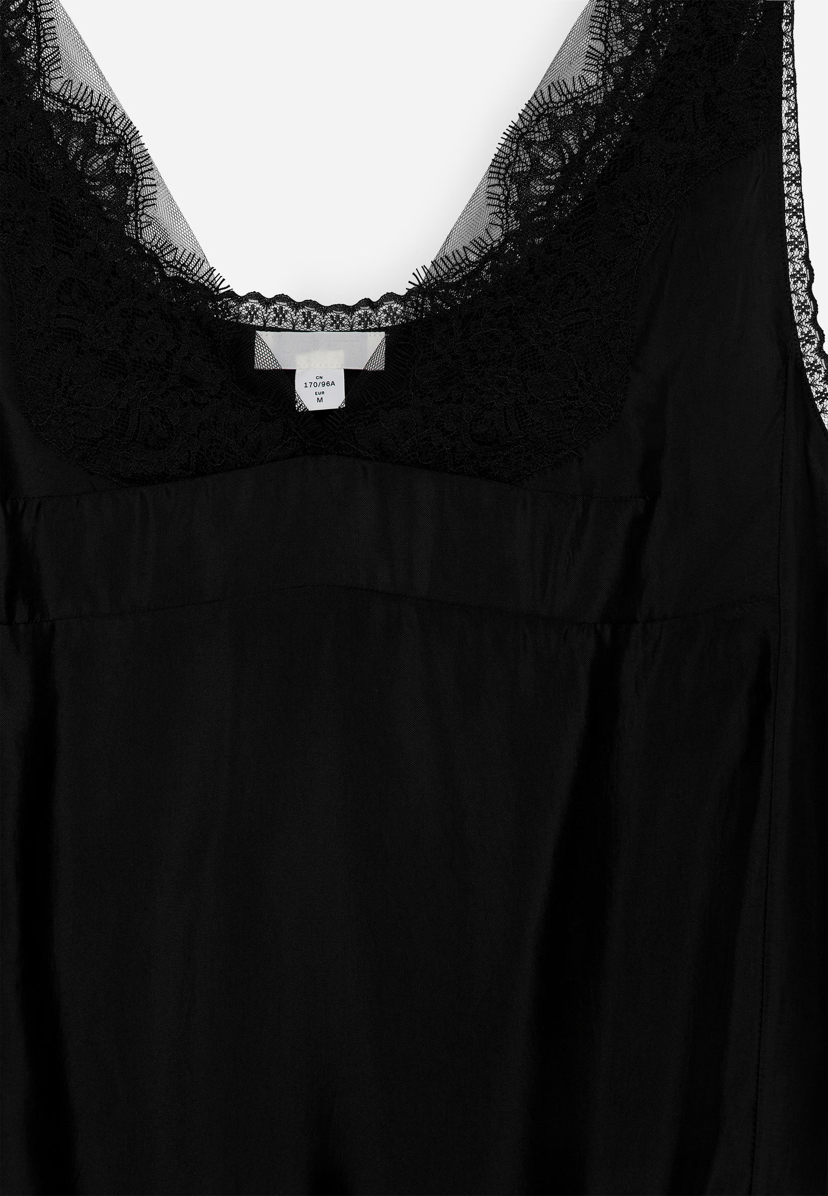 Top con detalle de encaje - Negro - Corte estándar - Women - StillMedia/DescriptiveDetail - 1
